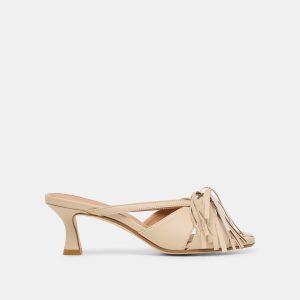 ROSALY HEELS SAND LEATHER