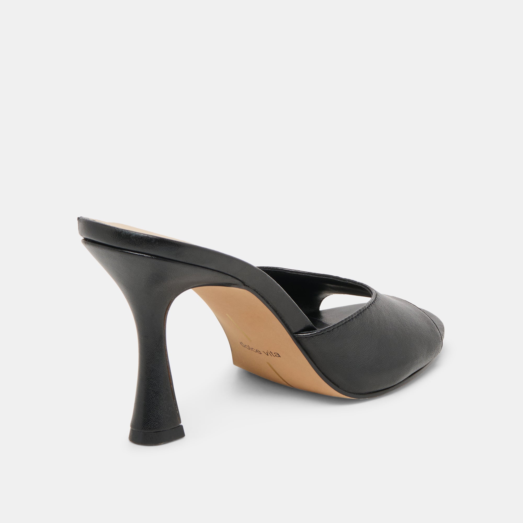 ROSHA HEELS BLACK LEATHER - Image 3