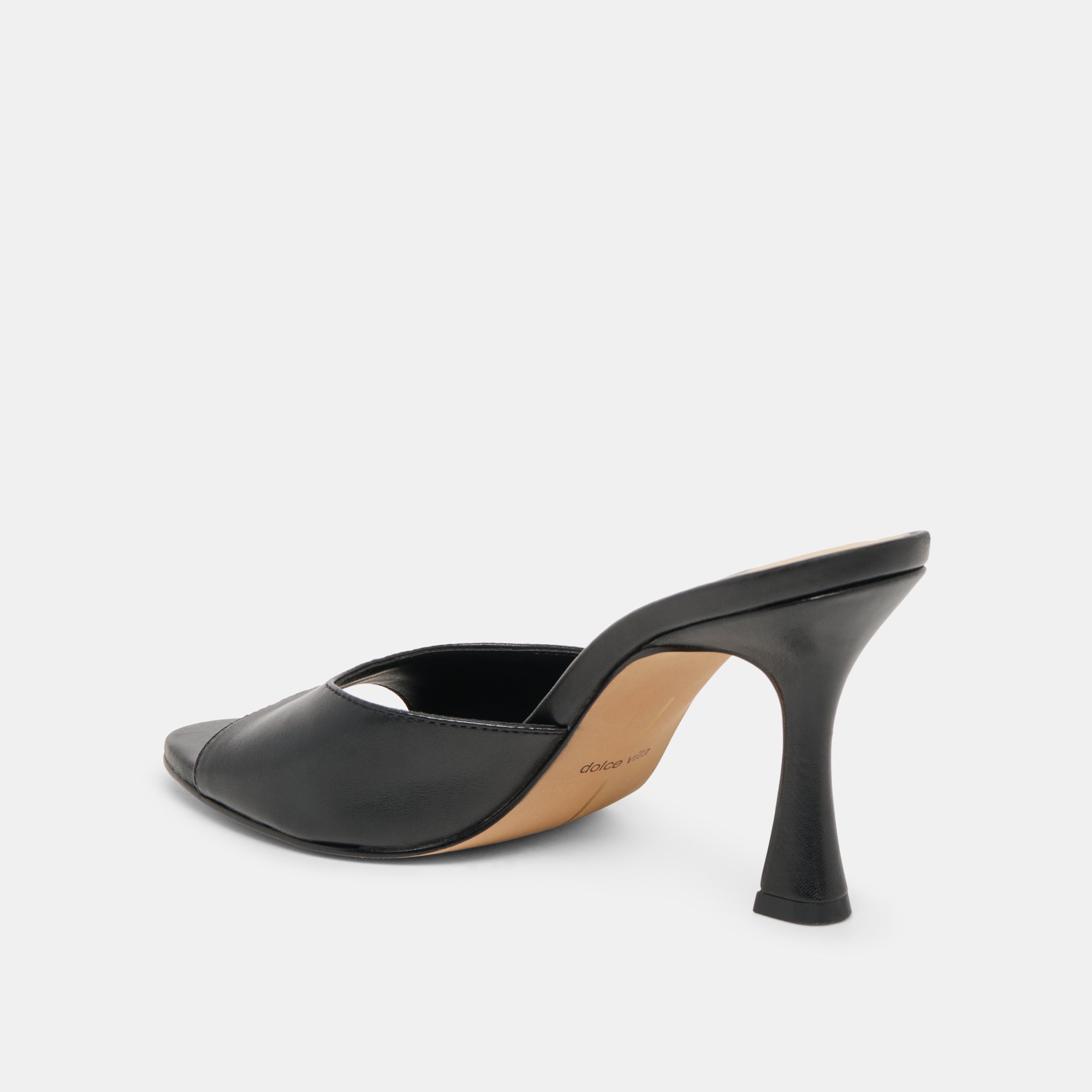 ROSHA HEELS BLACK LEATHER - Image 5
