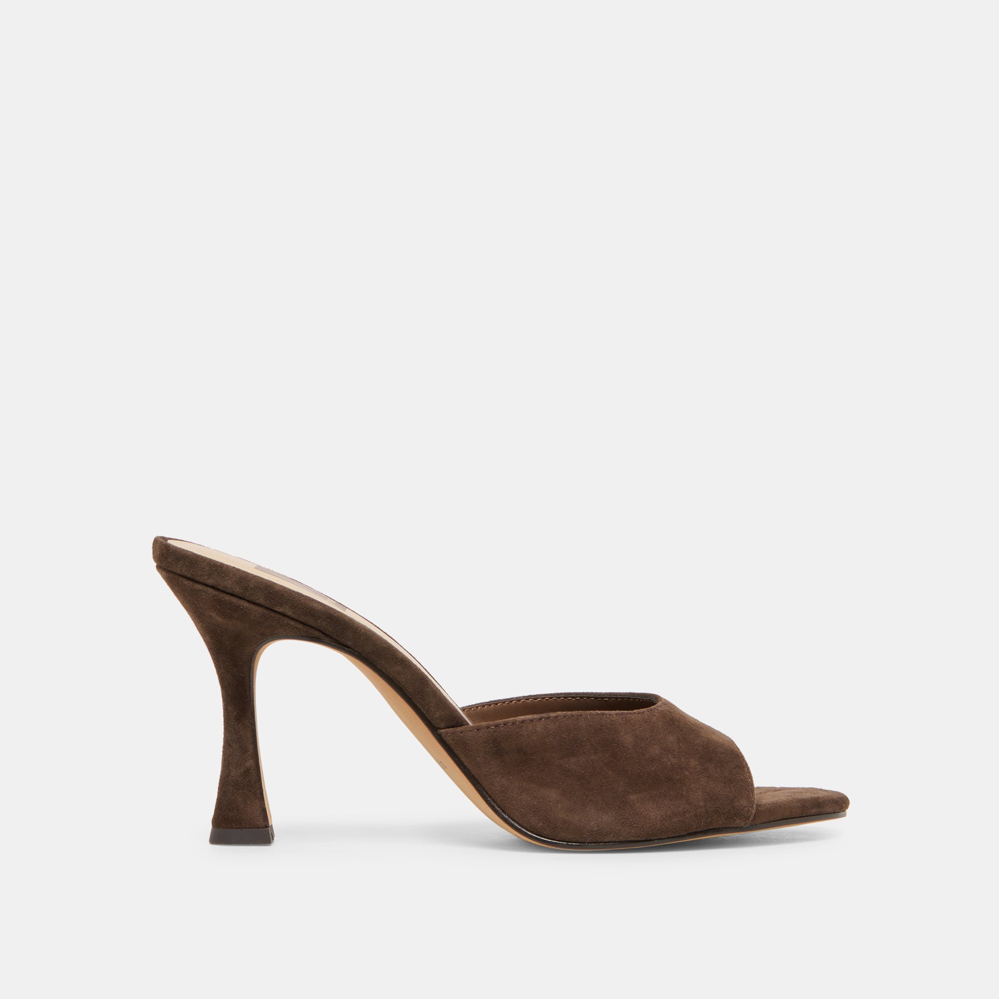 ROSHA HEELS DK BROWN SUEDE