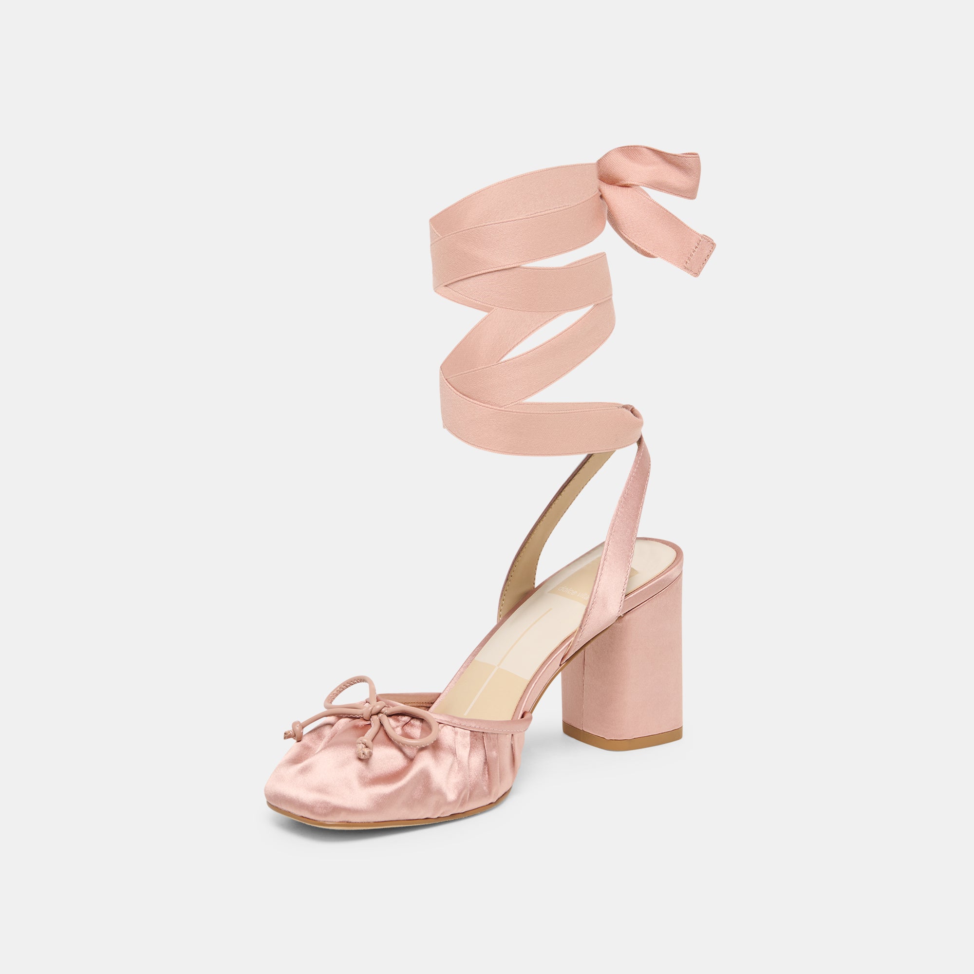 TISHA HEELS LT BLUSH SATIN - Image 6