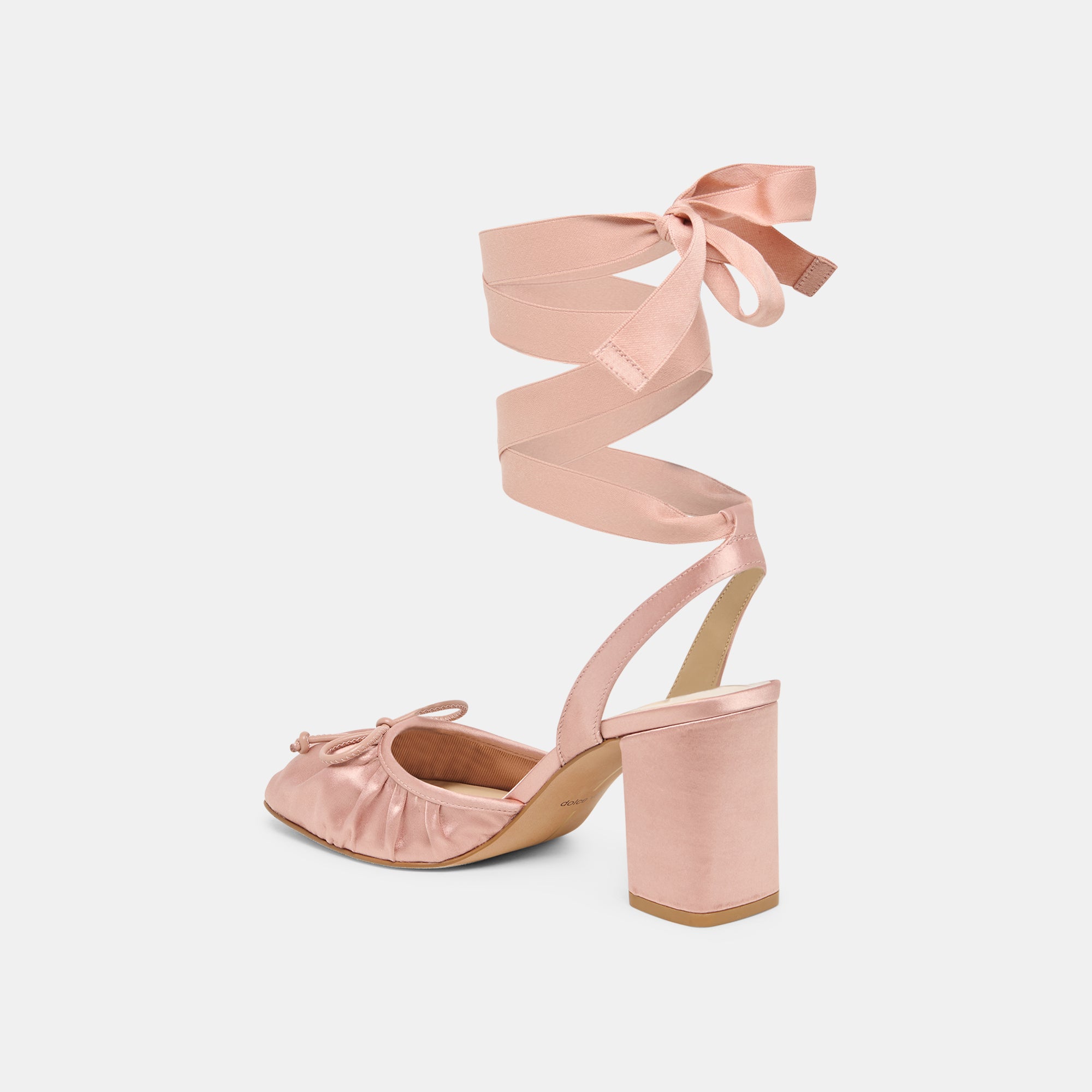 TISHA HEELS LT BLUSH SATIN - Image 7