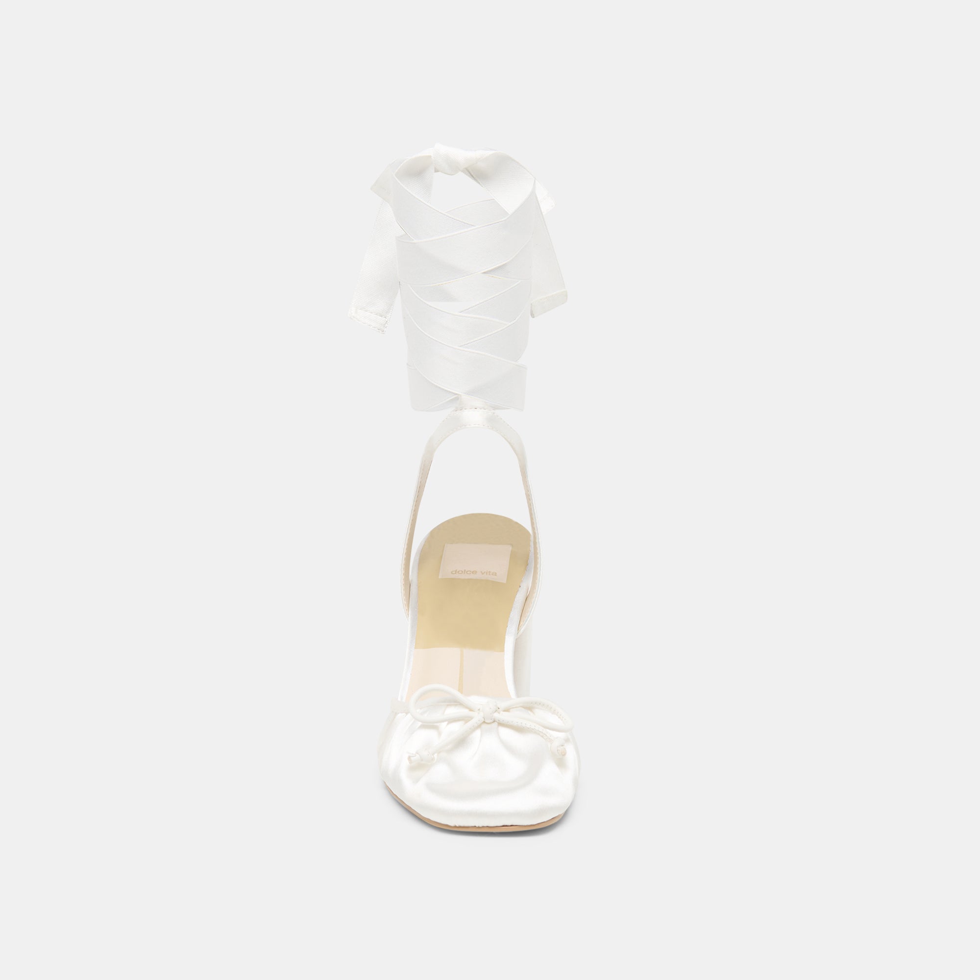 TISHA HEELS TRUE WHITE SATIN - Image 8