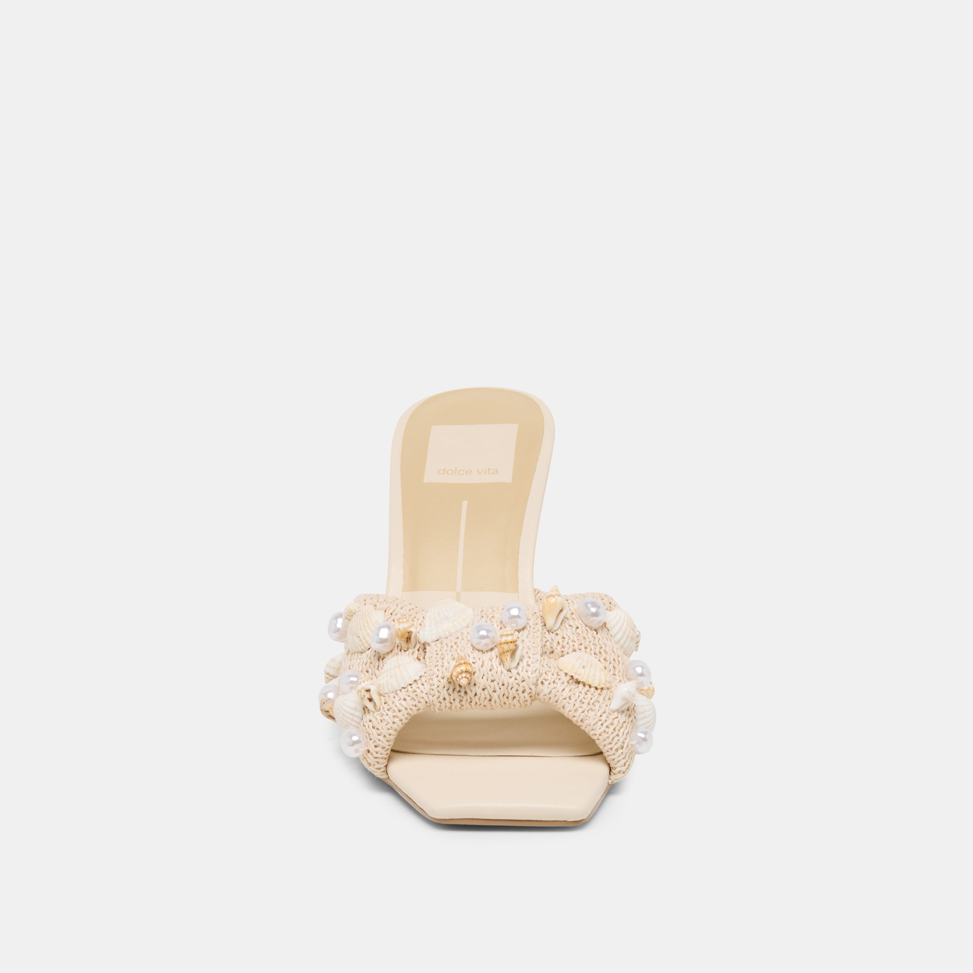 TYLAH HEELS OATMEAL BEADED RAFFIA - Image 6