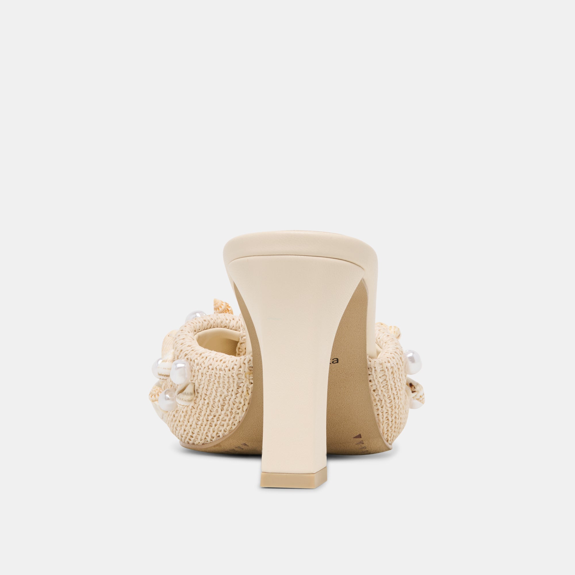 TYLAH HEELS OATMEAL BEADED RAFFIA - Image 7