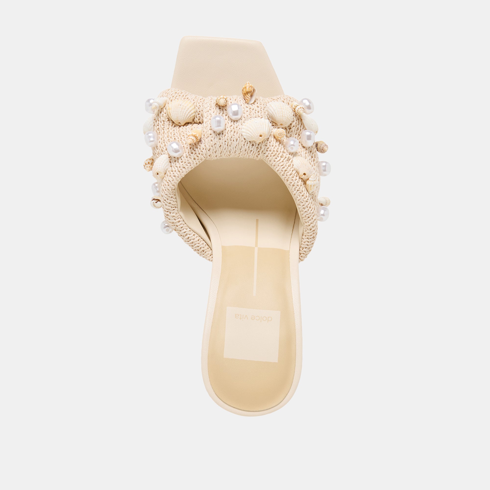 TYLAH HEELS OATMEAL BEADED RAFFIA - Image 8