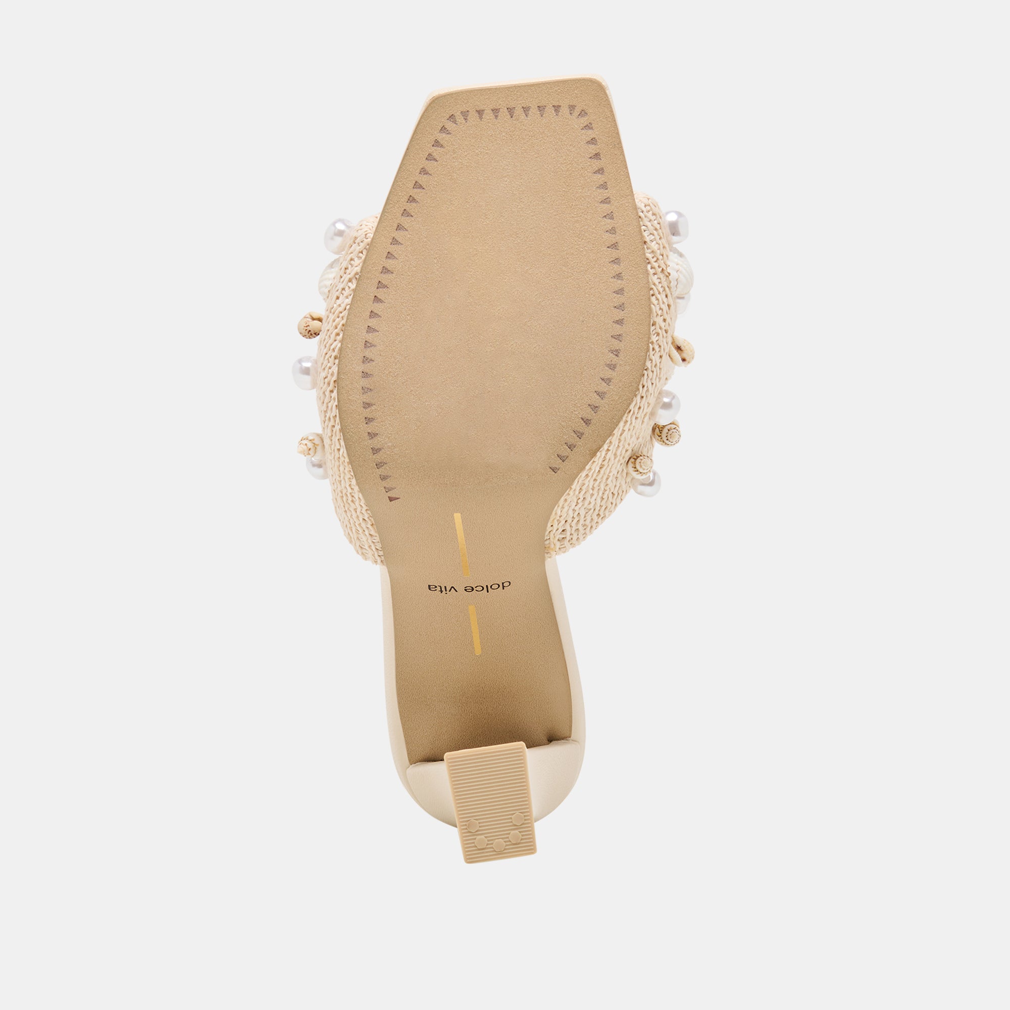 TYLAH HEELS OATMEAL BEADED RAFFIA - Image 9