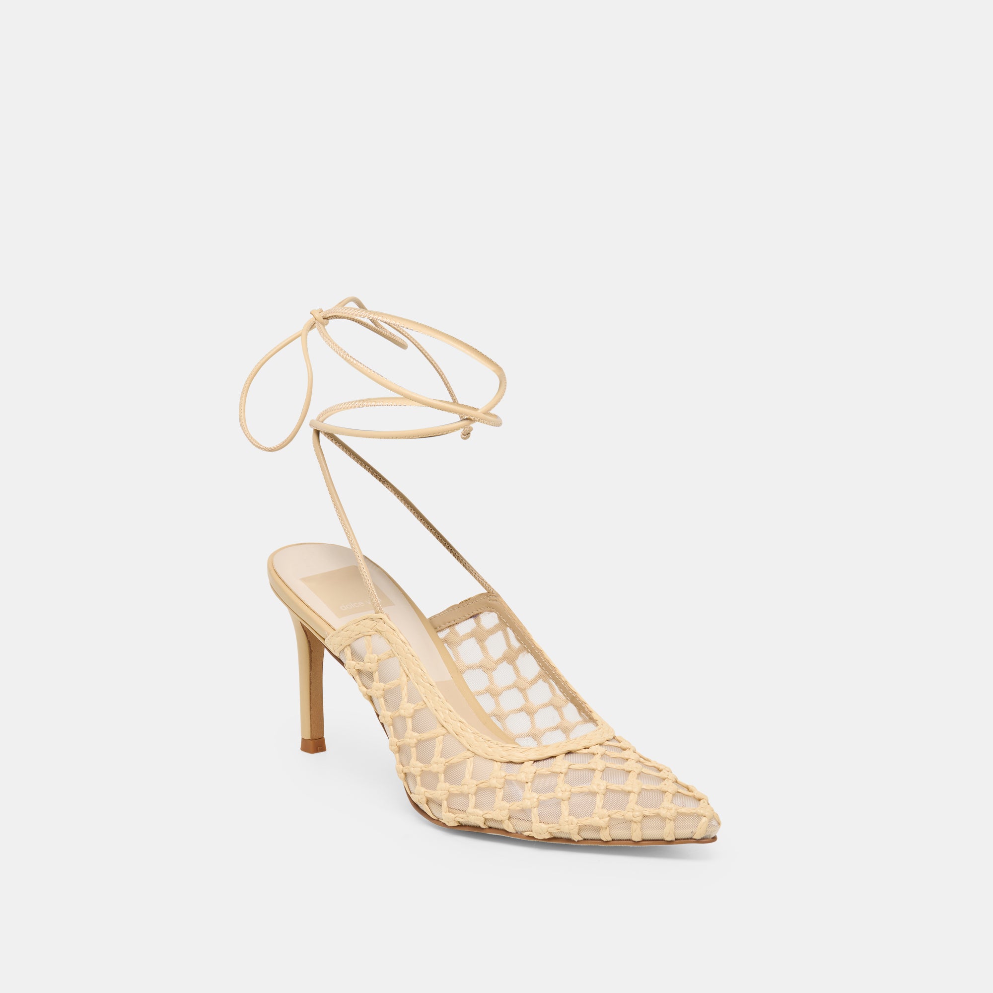YAEL HEELS LT NATURAL WOVEN RAFFIA - Image 2