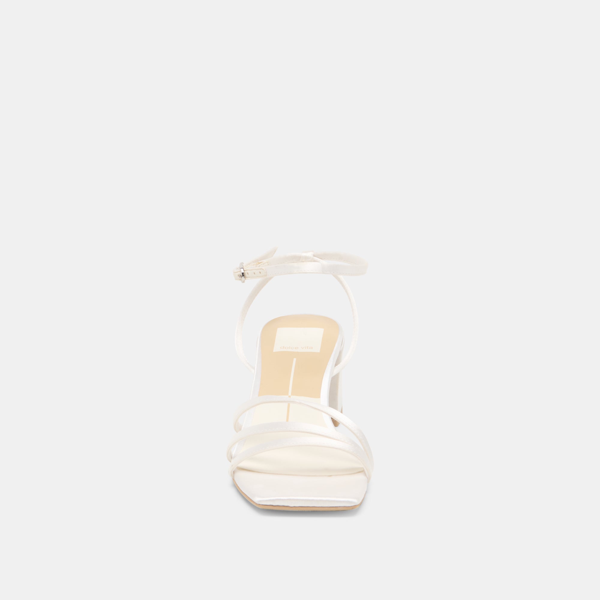 YSABEL HEELS TRUE WHITE SATIN - Image 8