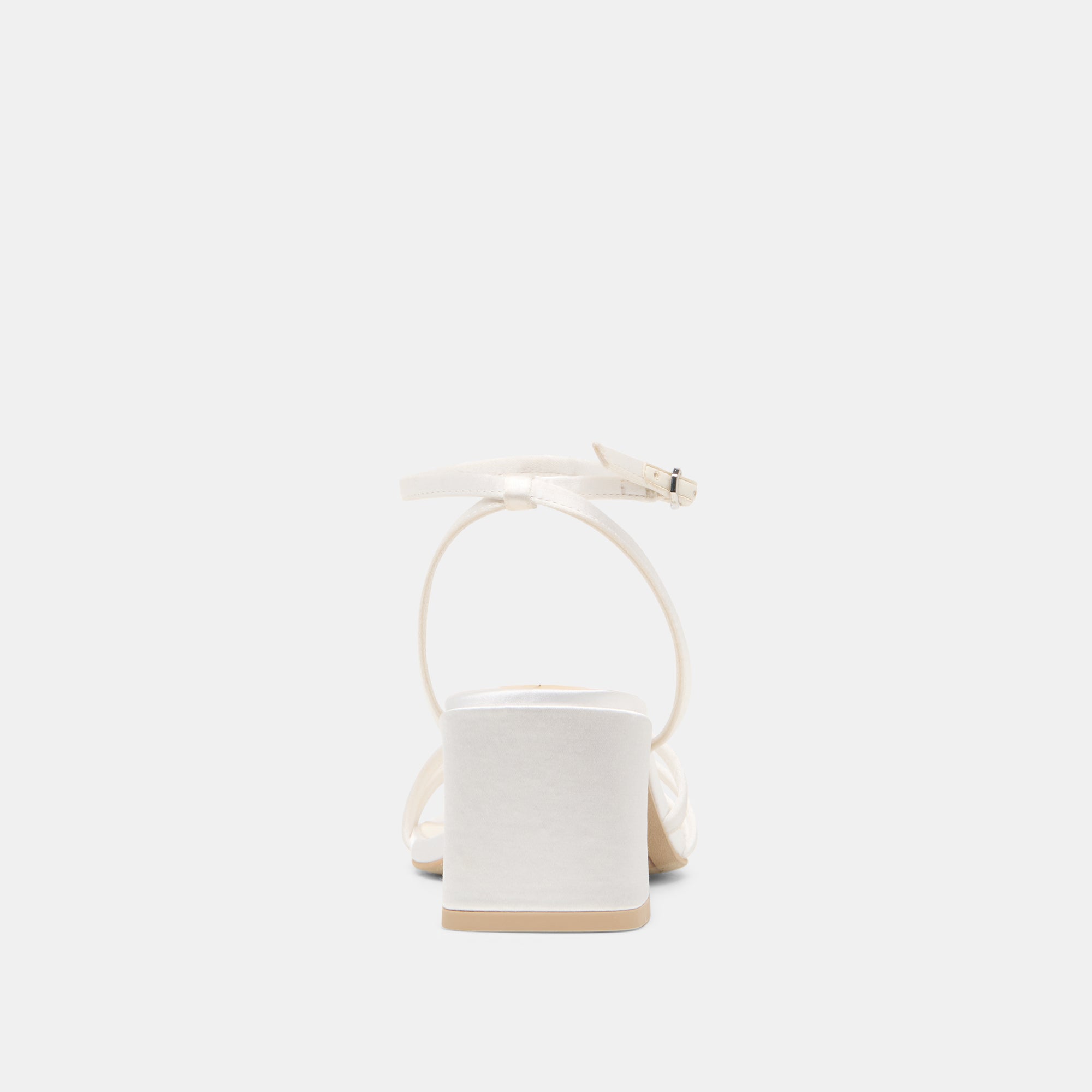 YSABEL HEELS TRUE WHITE SATIN - Image 9