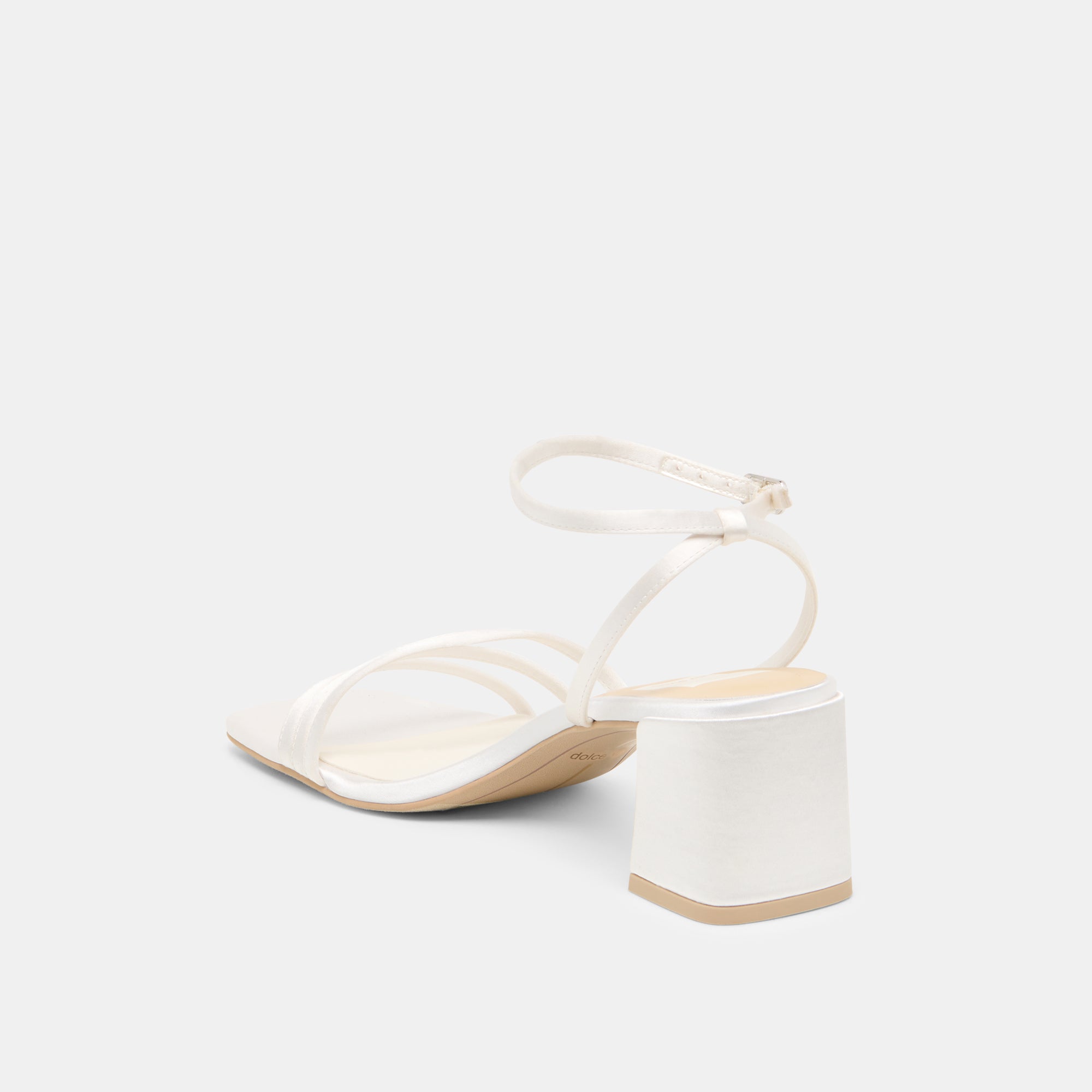 YSABEL HEELS TRUE WHITE SATIN - Image 7
