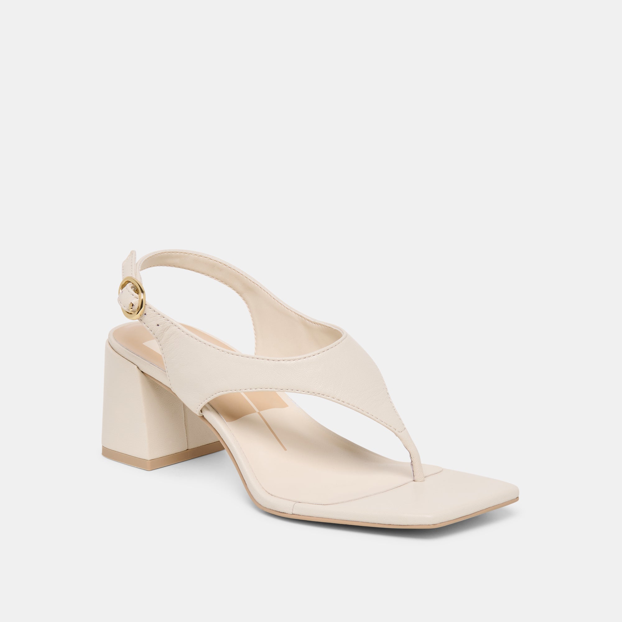 YVES HEELS IVORY LEATHER - Image 2