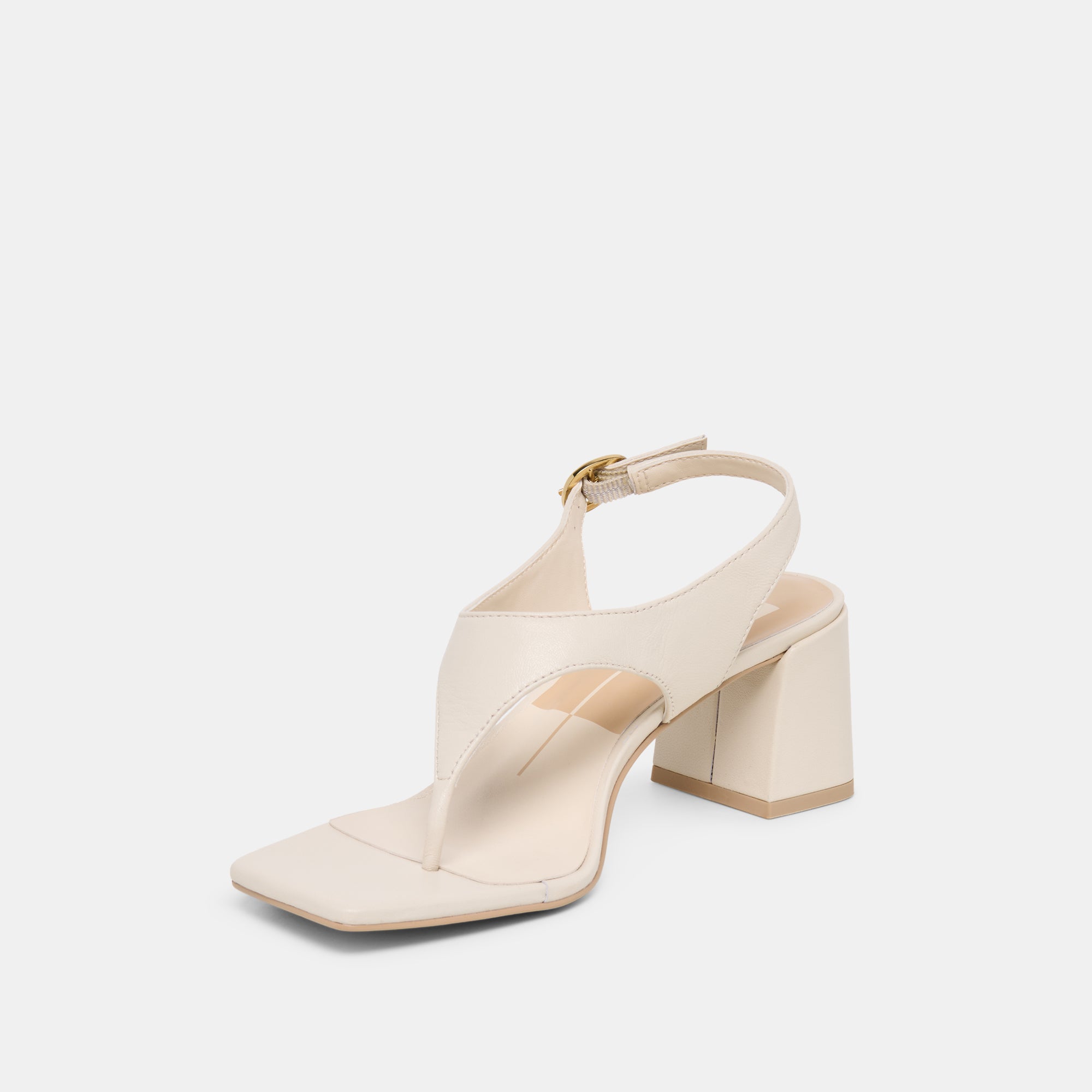 YVES HEELS IVORY LEATHER - Image 4