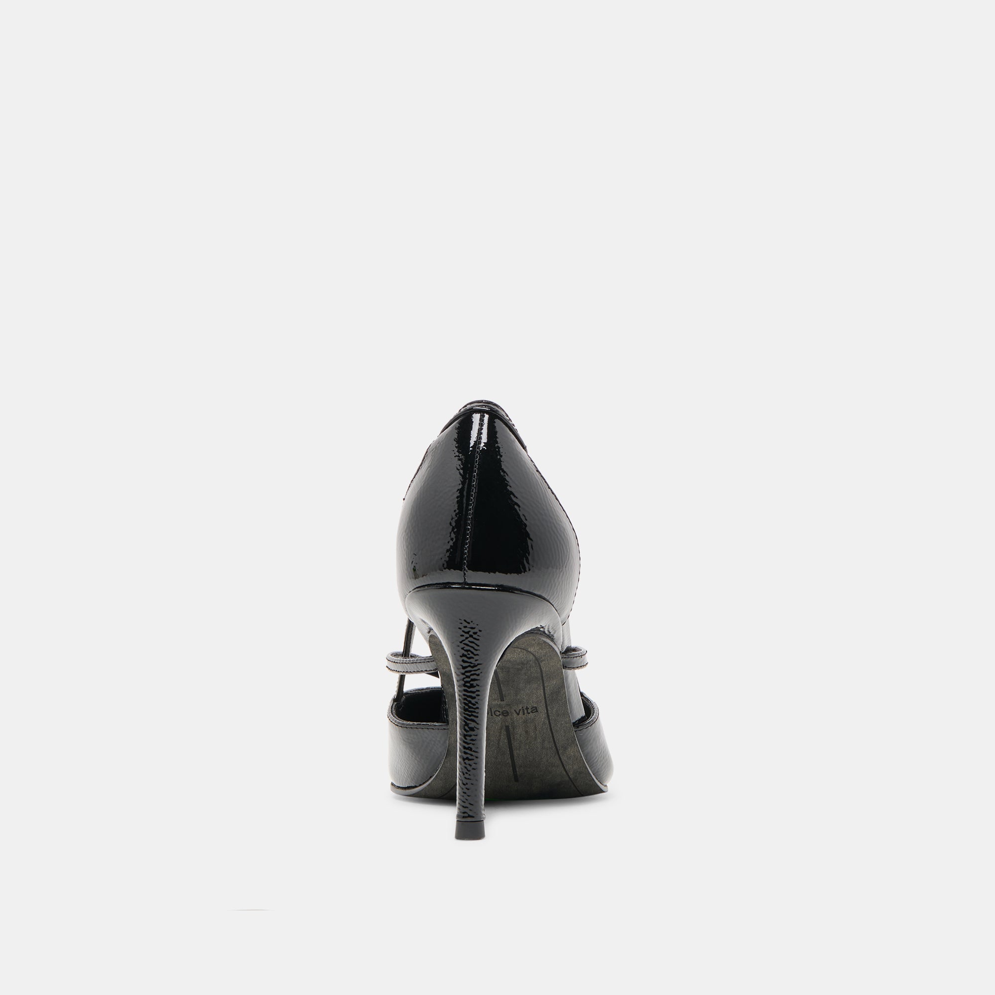 KAINE HEELS MIDNIGHT CRINKLE PATENT LEATHER - Image 7