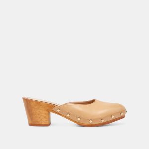 CAMYN HEELS CAFE LEATHER