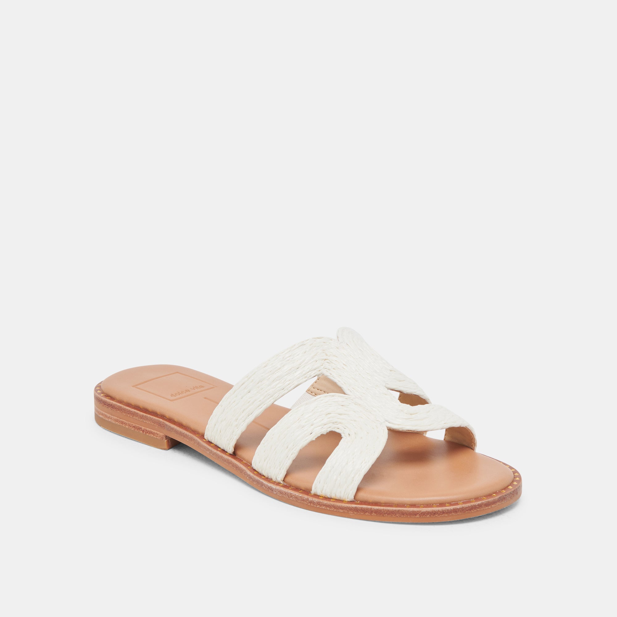EMON SANDALS WHITE RAFFIA - Image 3