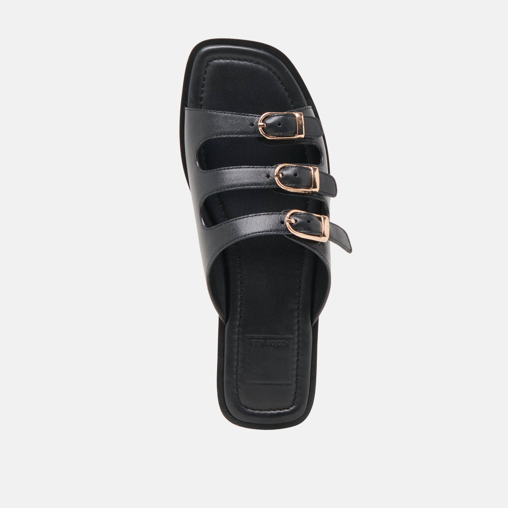 FIN SANDALS BLACK LEATHER - Image 8