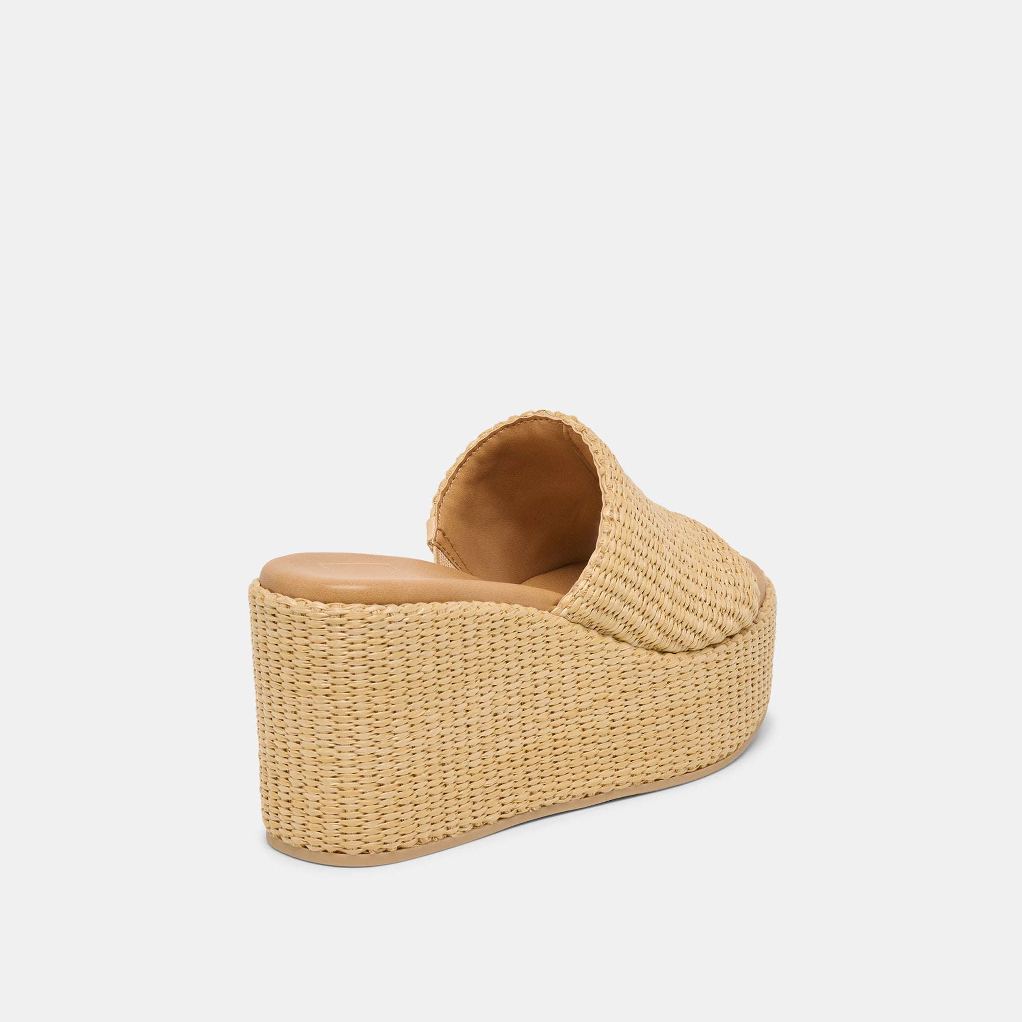JOCLYN WIDE WEDGES LT NATURAL RAFFIA - Image 3