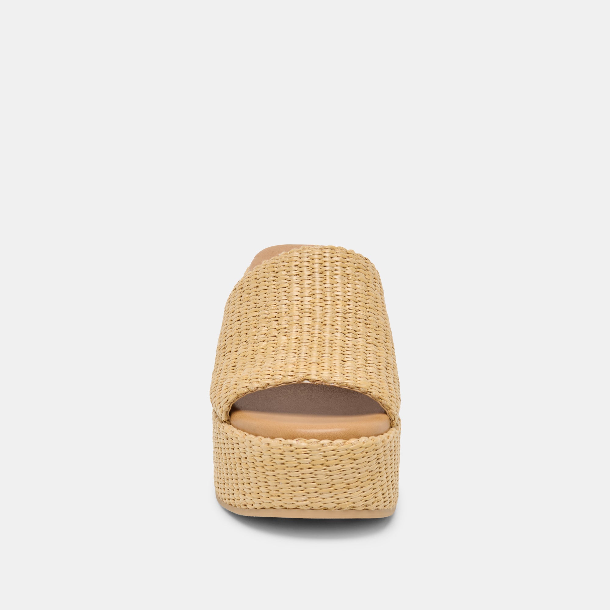JOCLYN WIDE WEDGES LT NATURAL RAFFIA - Image 6