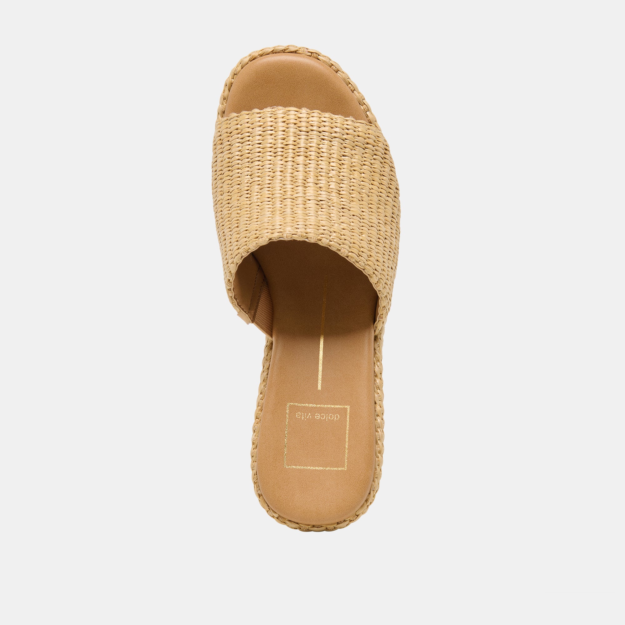 JOCLYN WIDE WEDGES LT NATURAL RAFFIA - Image 8