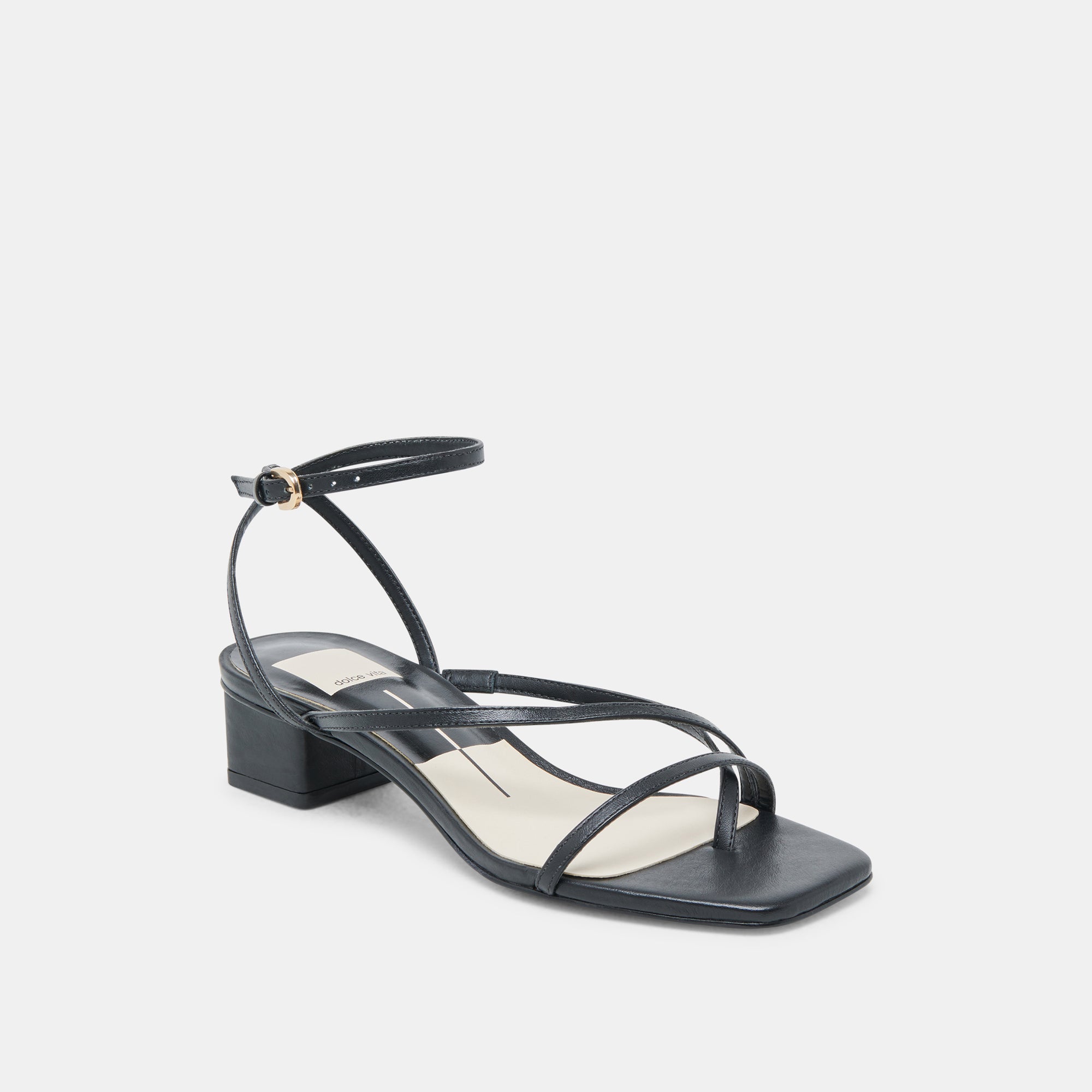 KARLOS SANDALS BLACK LEATHER - Image 3