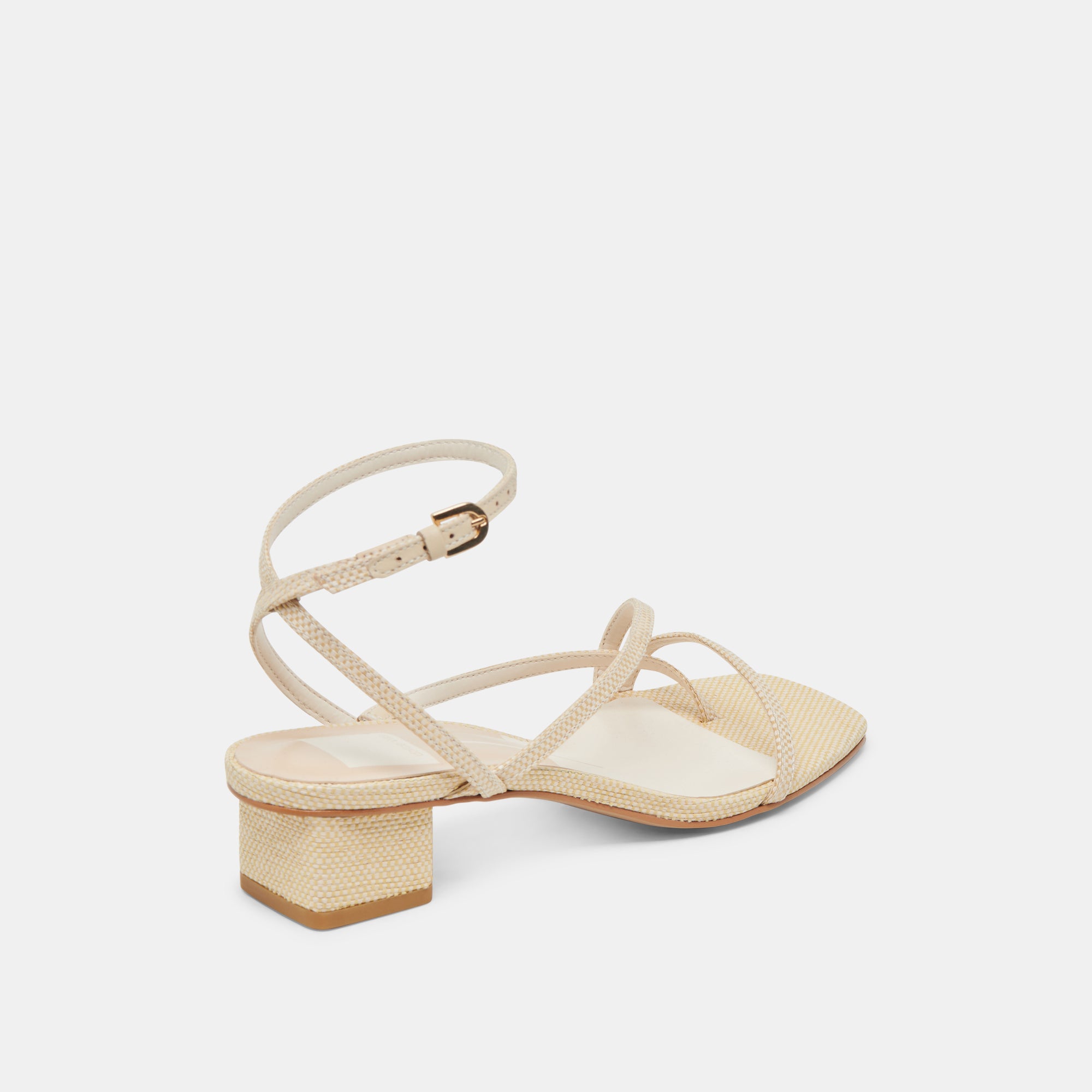 KARLOS WIDE SANDALS NATURAL WOVEN RAFFIA - Image 3