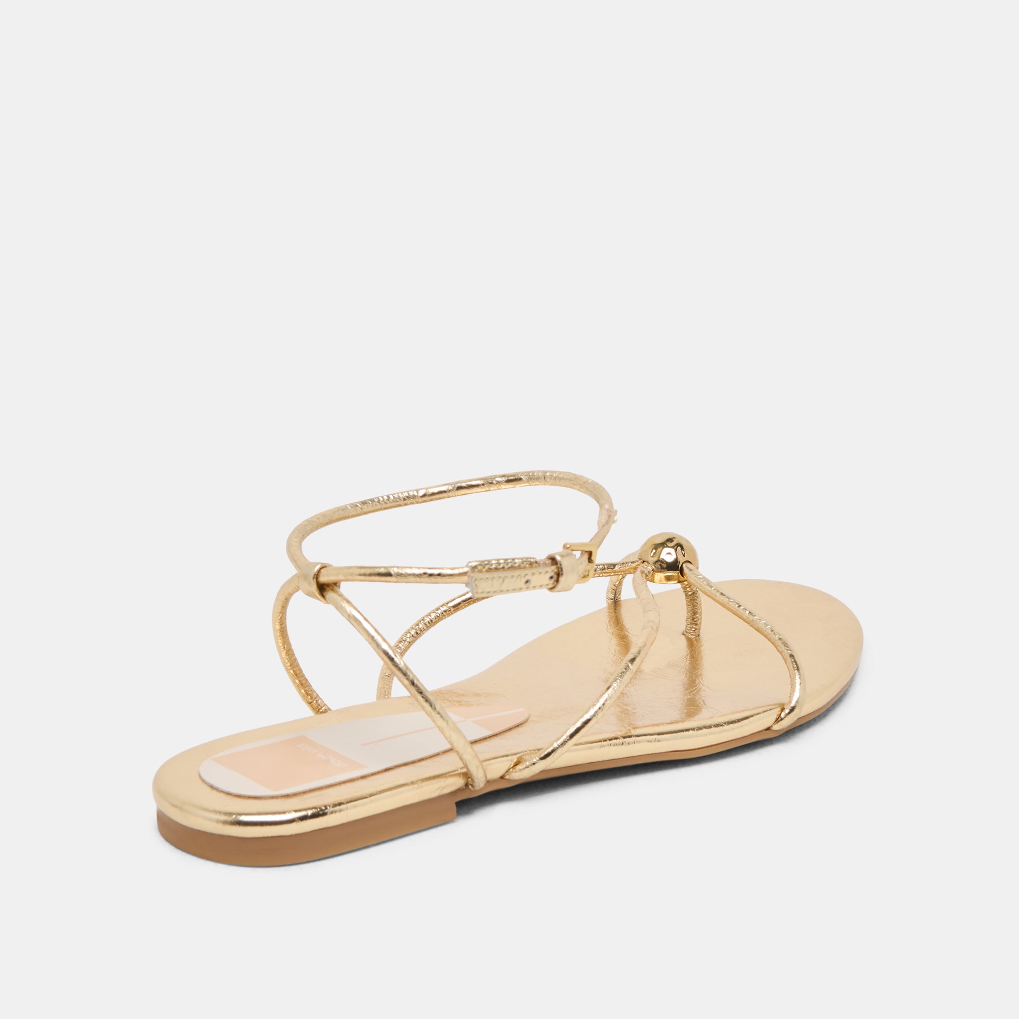 KENLEY SANDALS GOLD LEATHER - Image 5