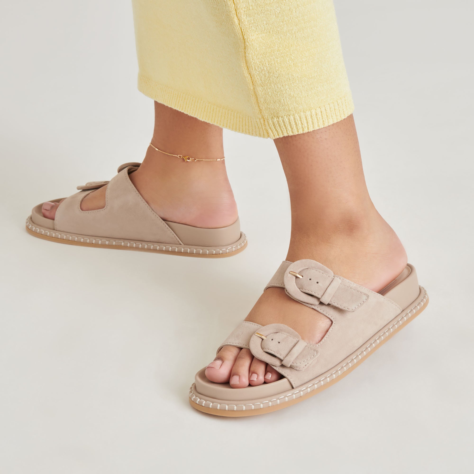 SHAUNY SANDALS DK TAUPE SUEDE - Image 3