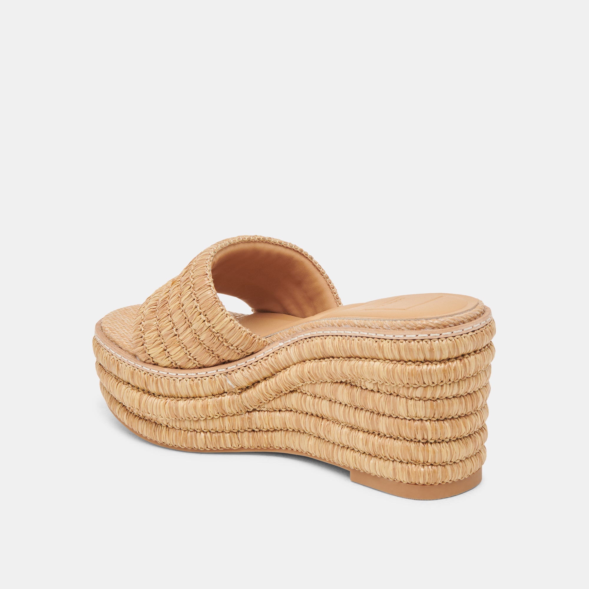 THRONE WIDE WEDGES LT NATURAL RAFFIA - Image 5
