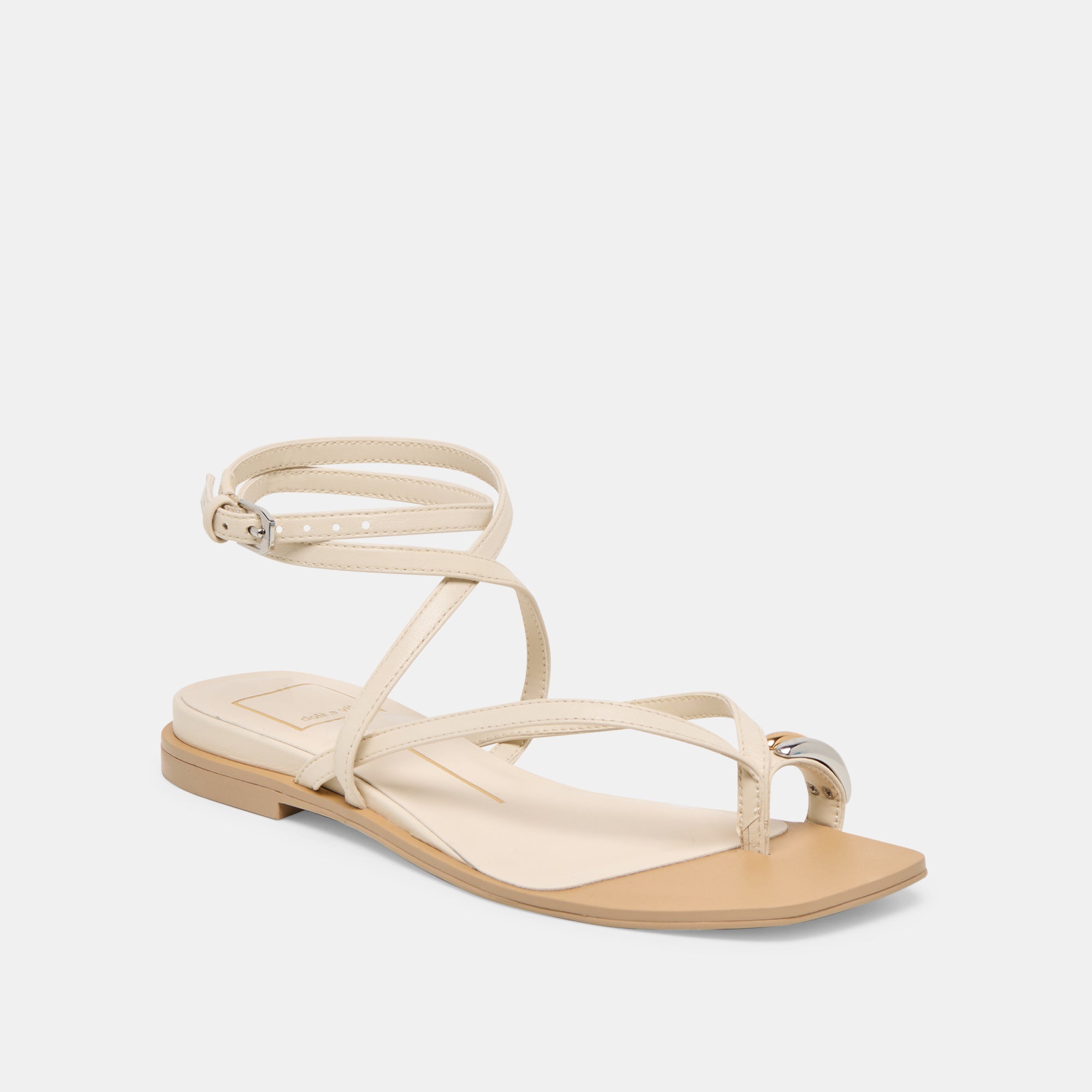 TYRICE SANDALS BONE LEATHER - Image 2