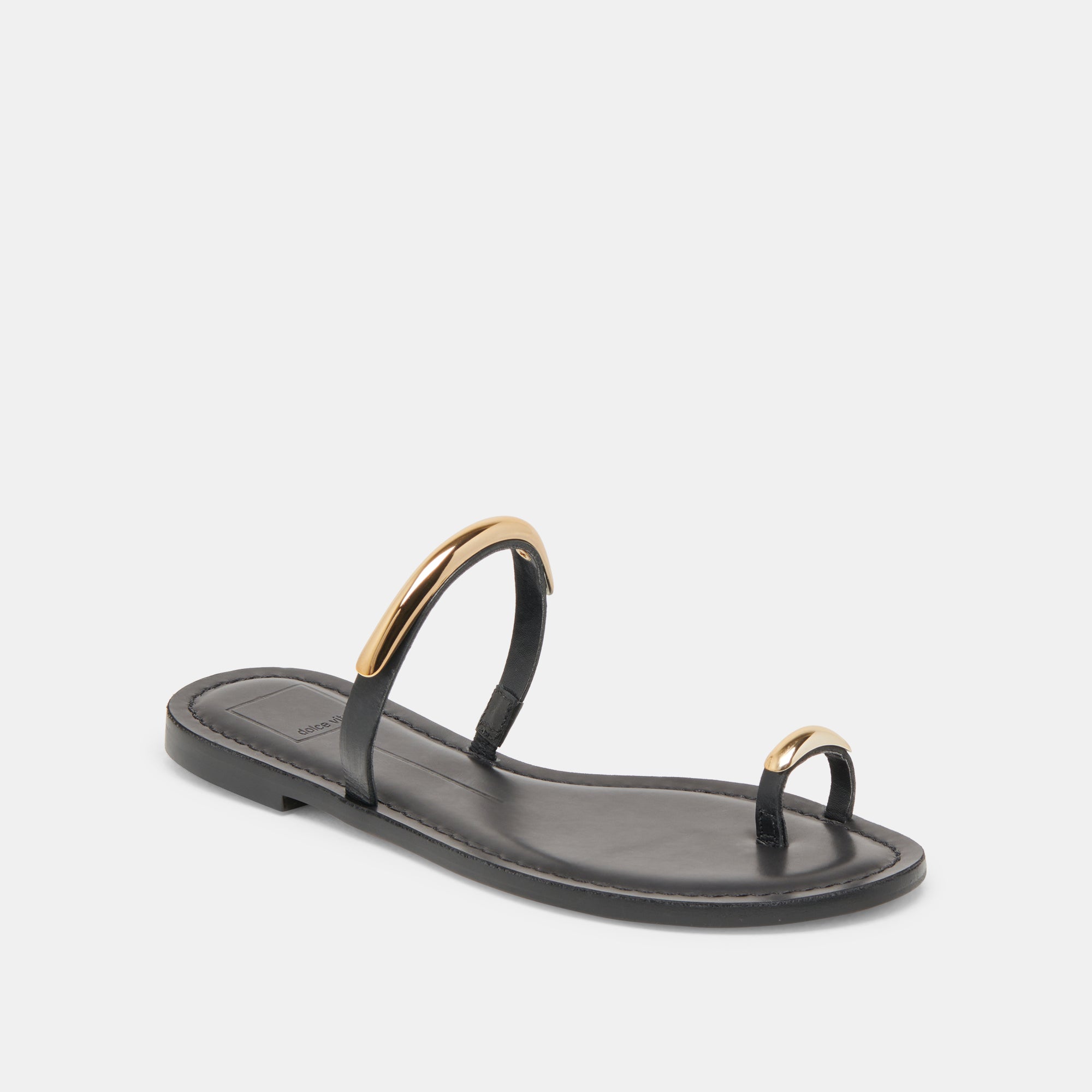 WINK SANDALS BLACK LEATHER - Image 3
