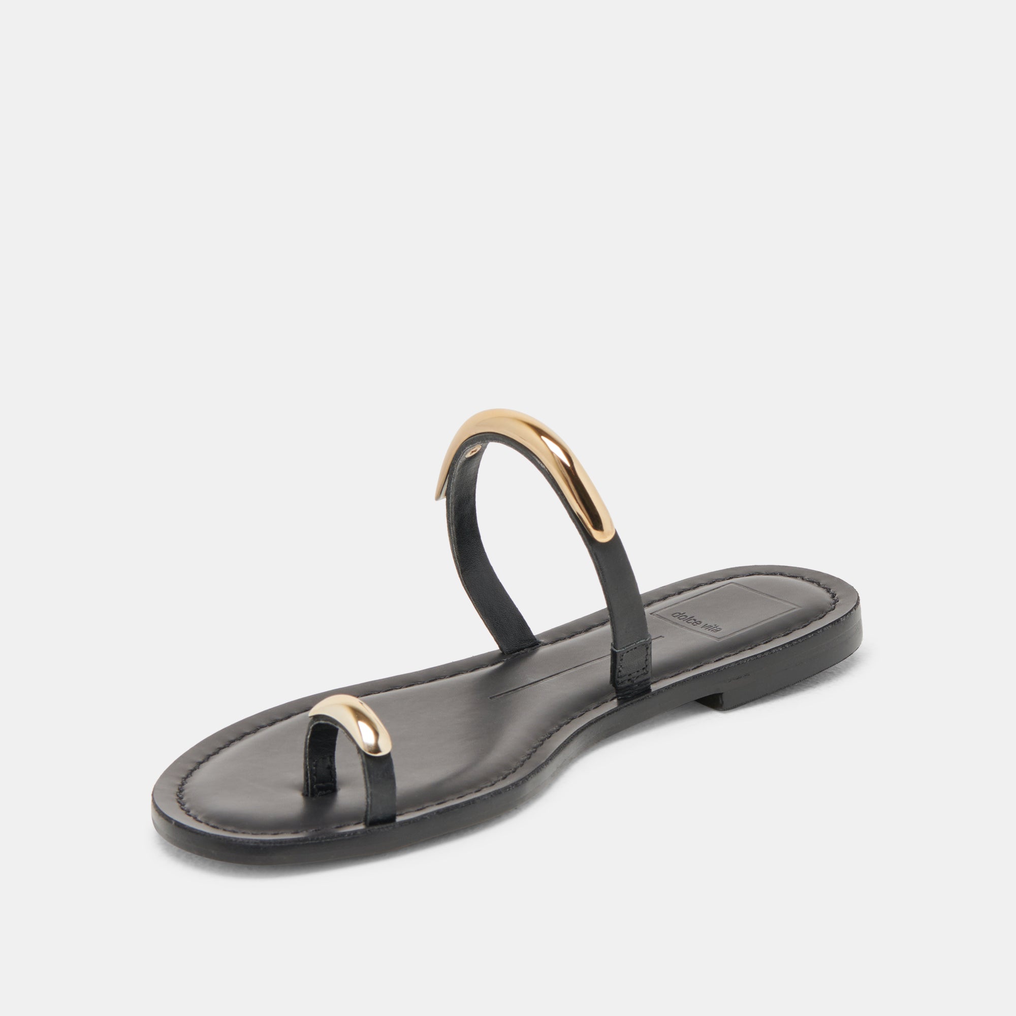 WINK SANDALS BLACK LEATHER - Image 7