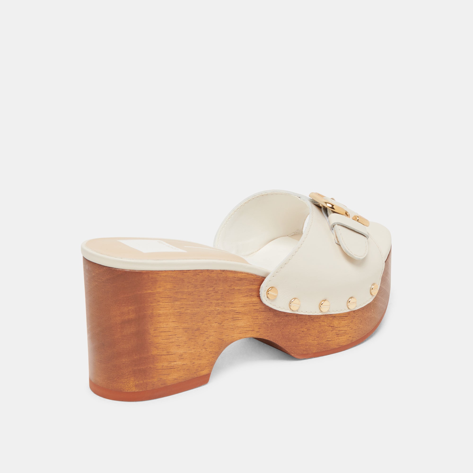 YALAH HEELS OFF WHITE LEATHER - Image 5