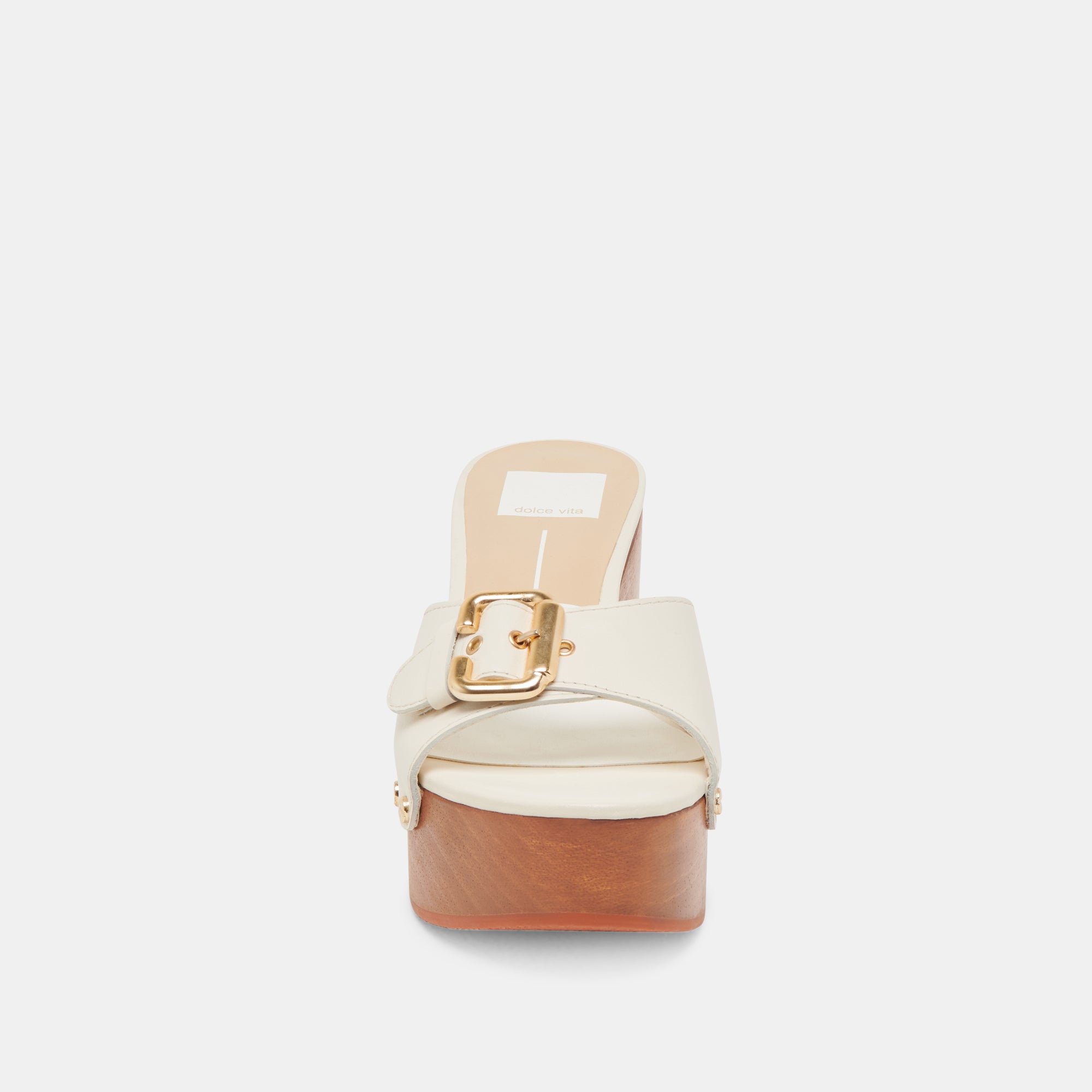 YALAH HEELS OFF WHITE LEATHER - Image 9