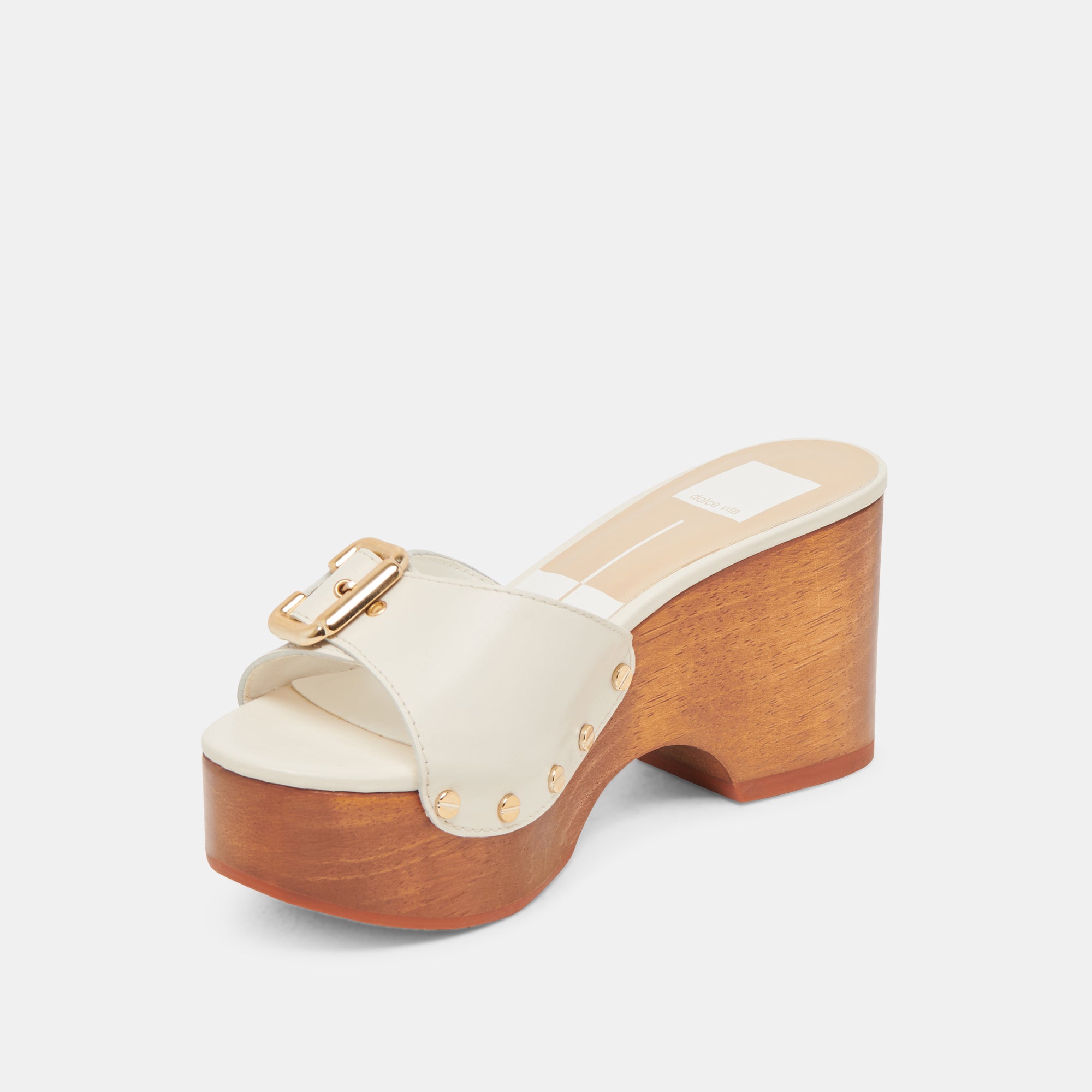 YALAH HEELS OFF WHITE LEATHER - Image 7
