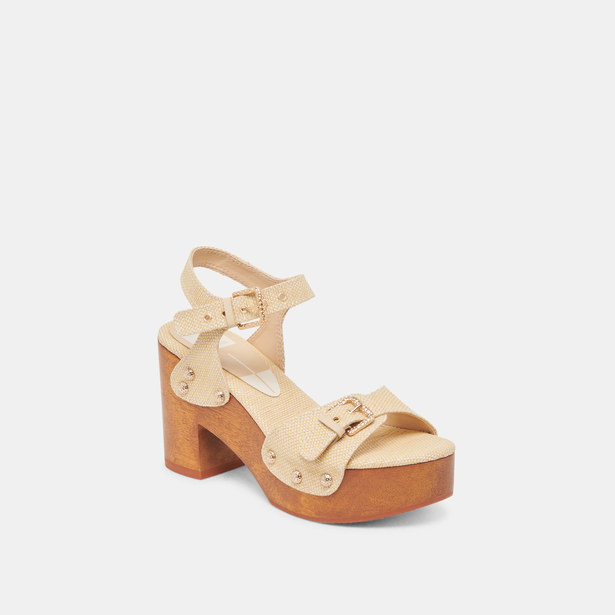 YANDY HEELS LT NATURAL RAFFIA - Image 3