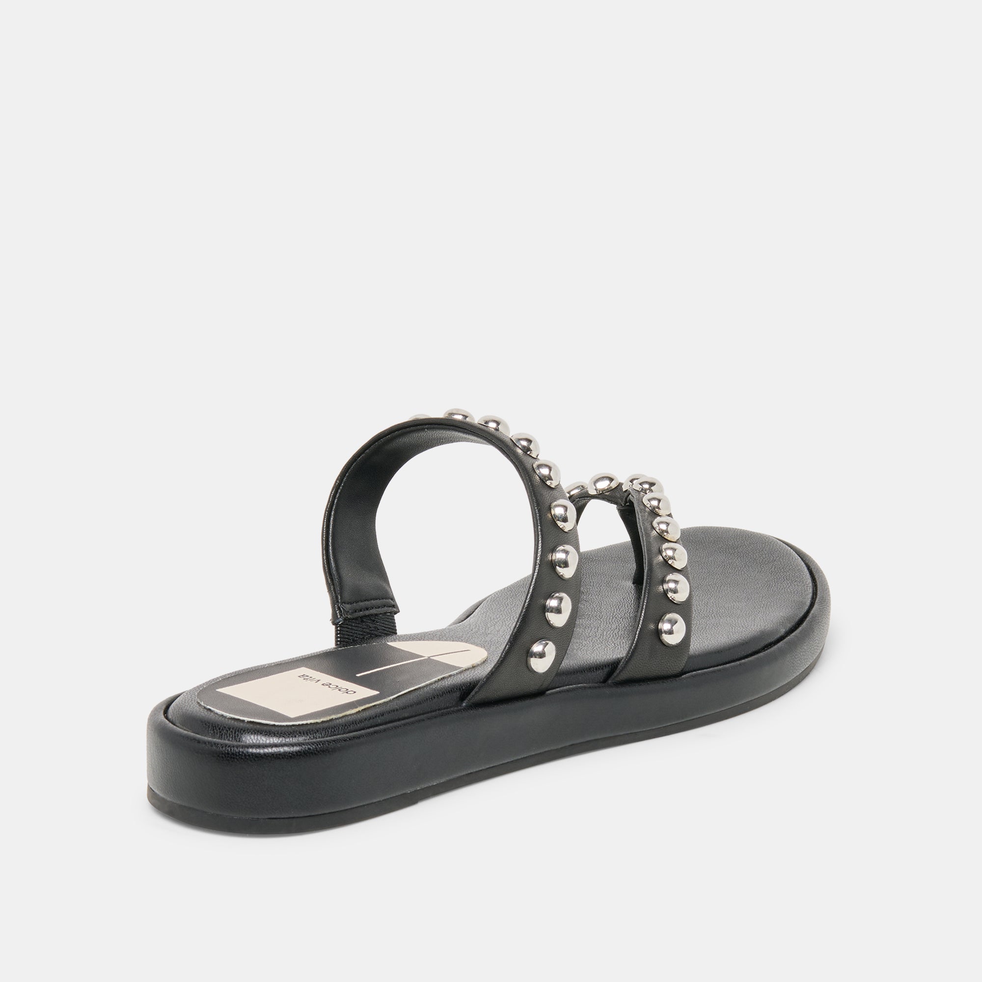 AMARY STUD SANDALS BLACK LEATHER - Image 5