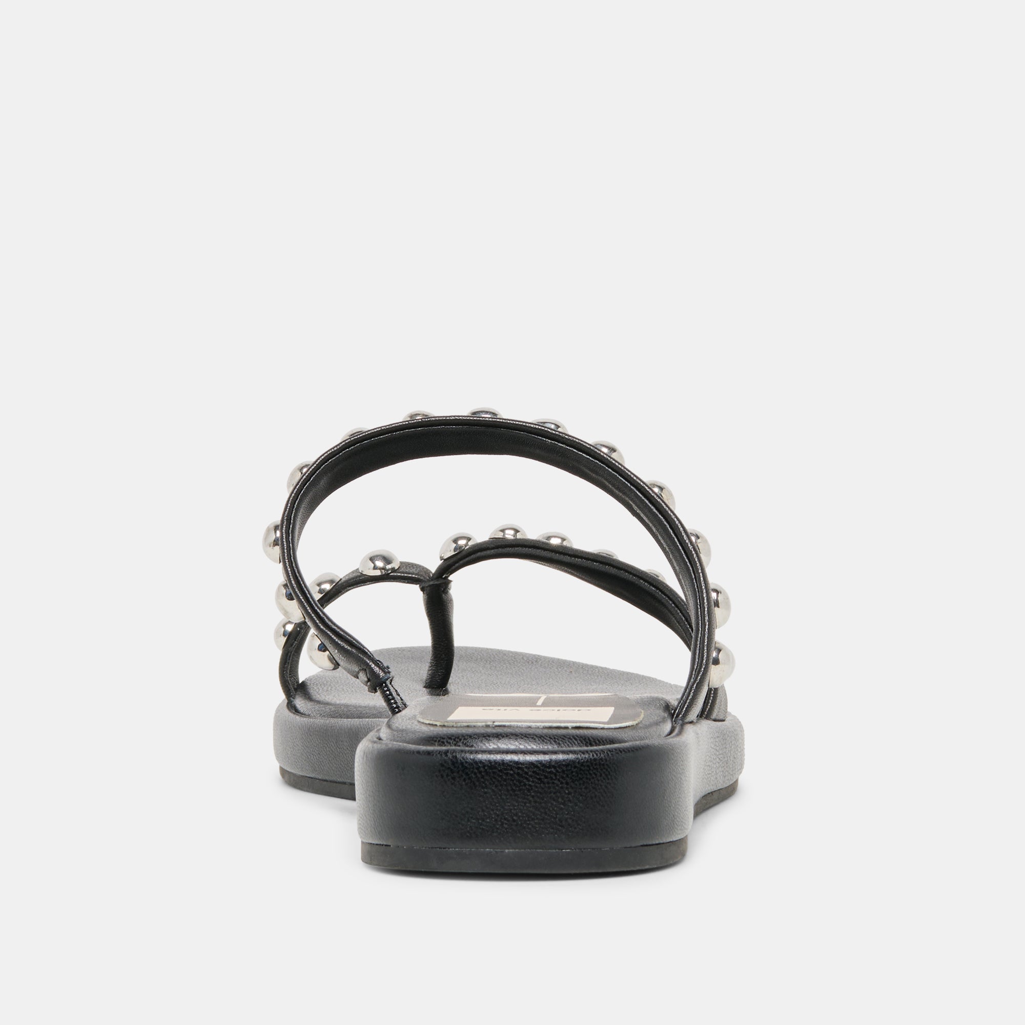 AMARY STUD SANDALS BLACK LEATHER - Image 9