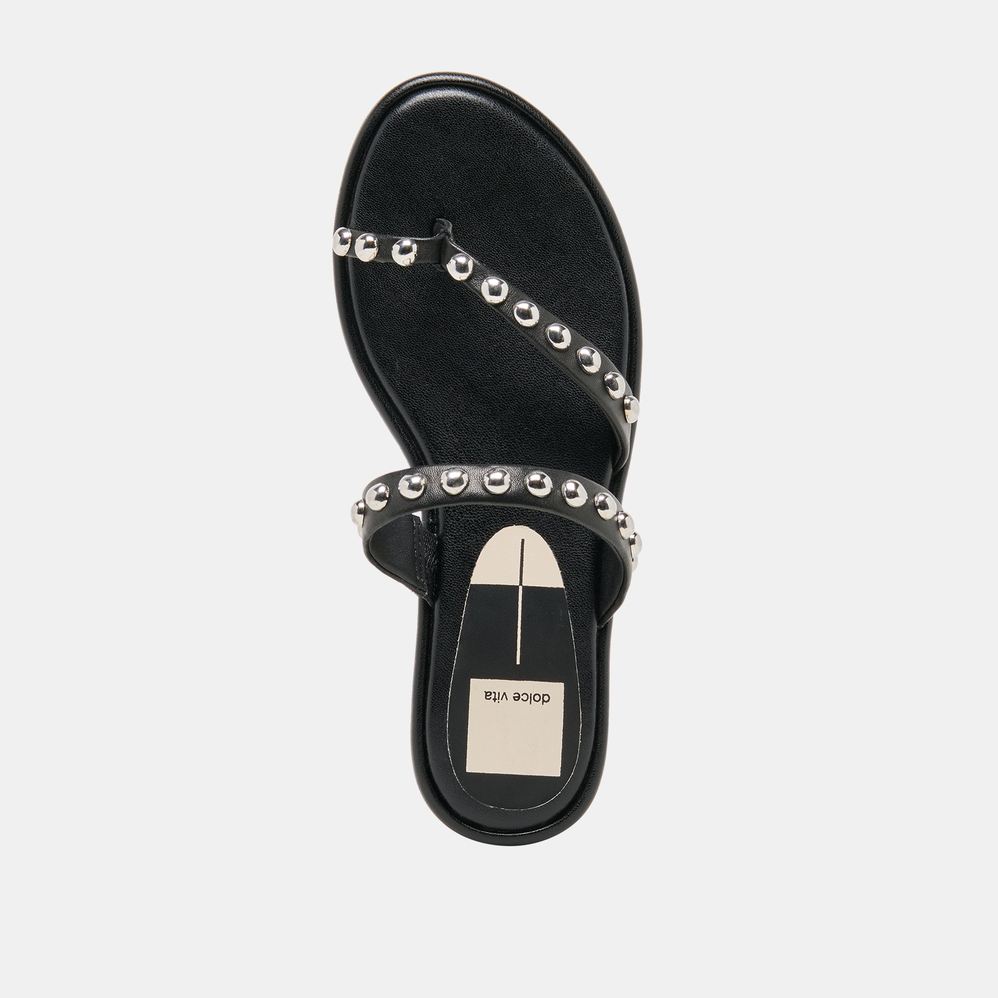 AMARY STUD SANDALS BLACK LEATHER - Image 10