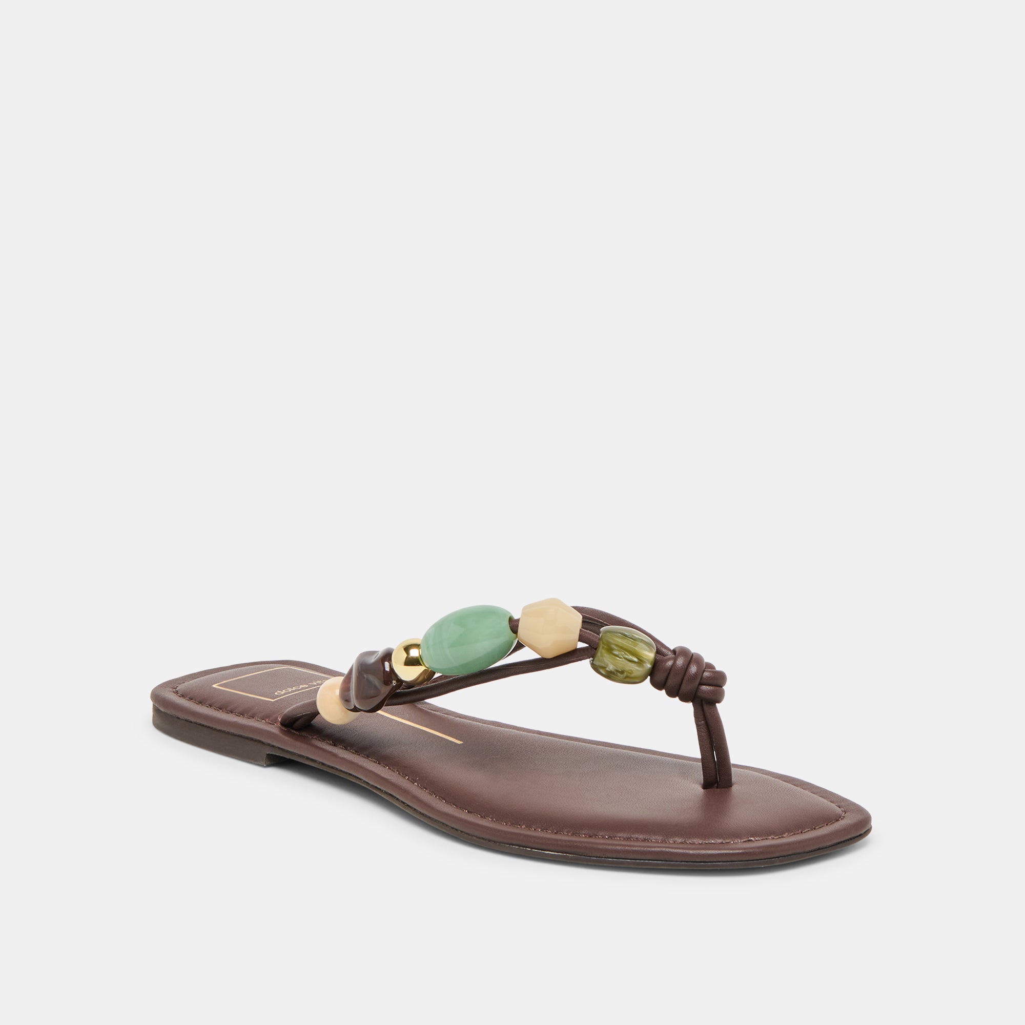 CELY SANDALS DK BROWN LEATHER - Image 3