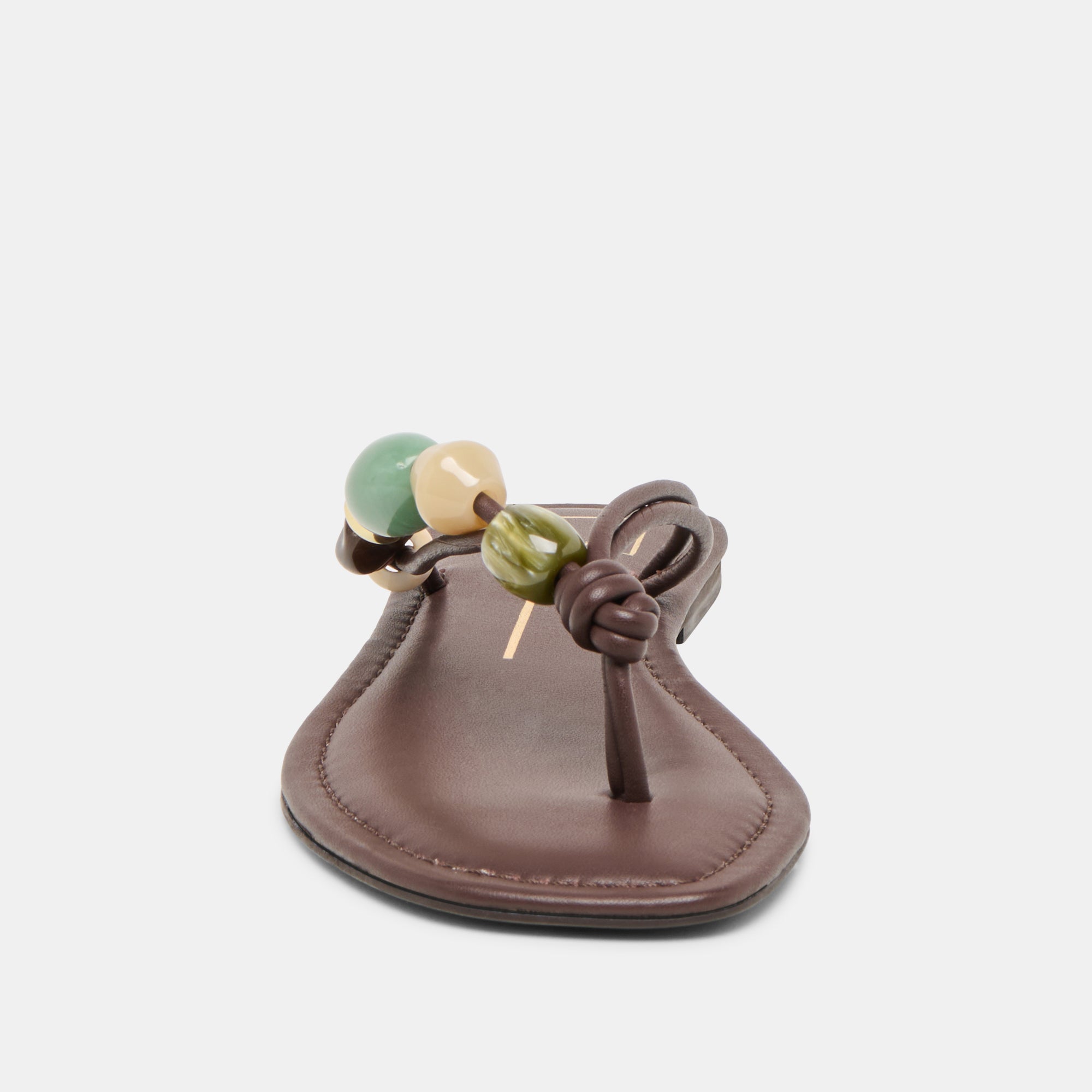 CELY SANDALS DK BROWN LEATHER - Image 9