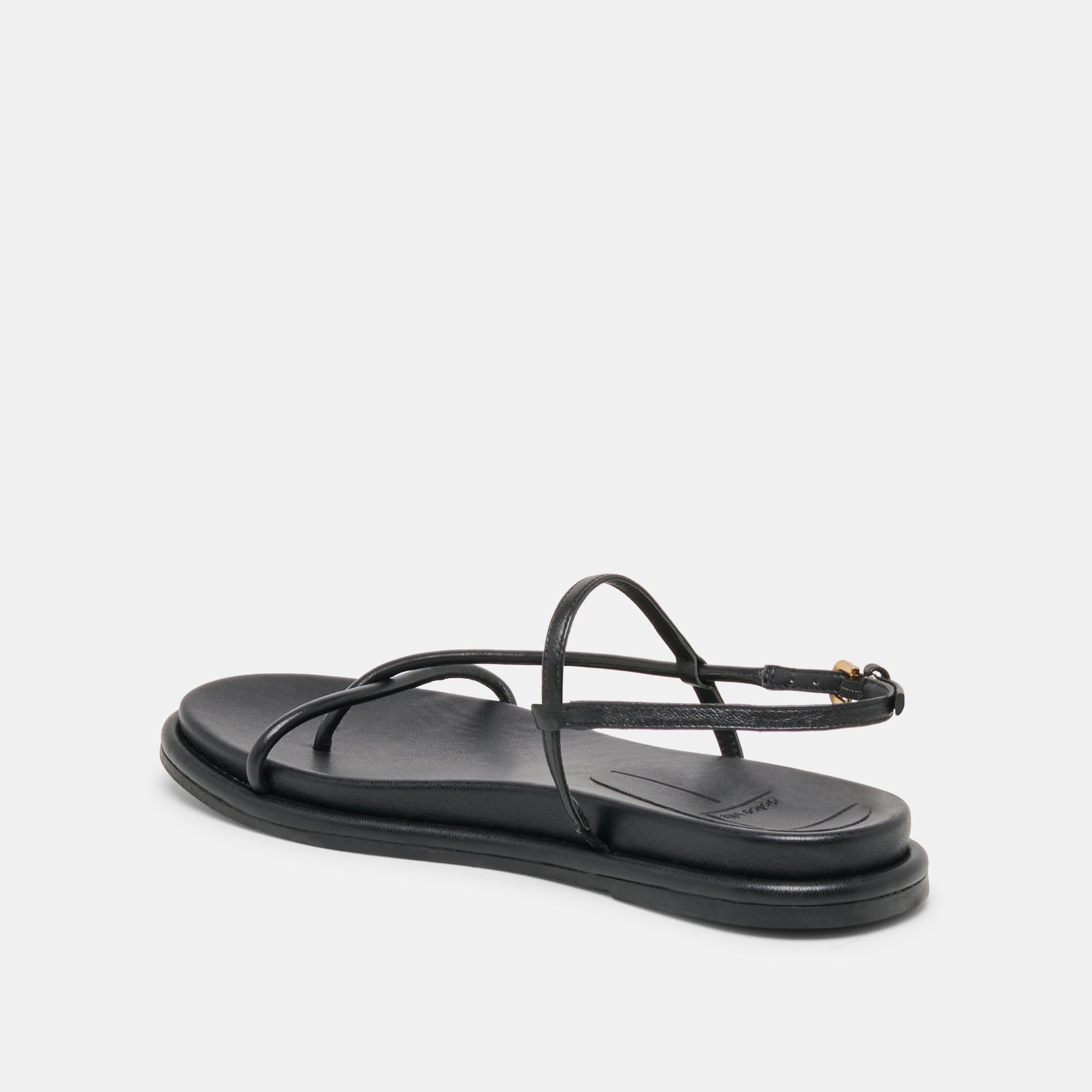 DOM SANDALS BLACK LEATHER - Image 5