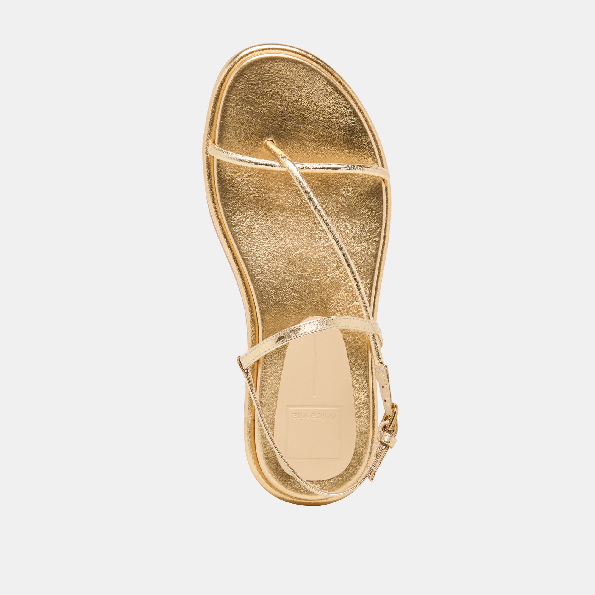 DOM SANDALS GOLD DISTRESSED LEATHER - Image 10