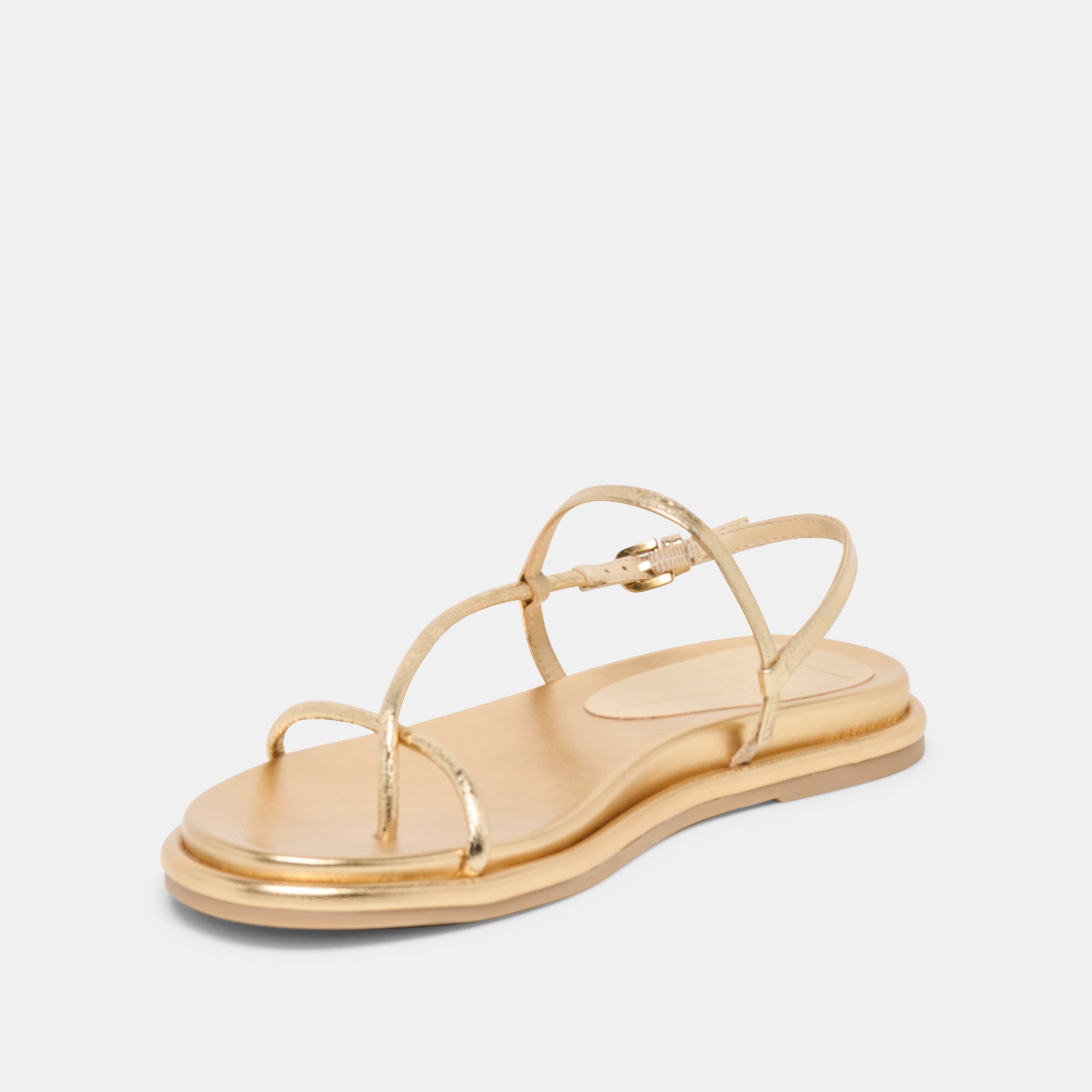 DOM SANDALS GOLD DISTRESSED LEATHER - Image 6