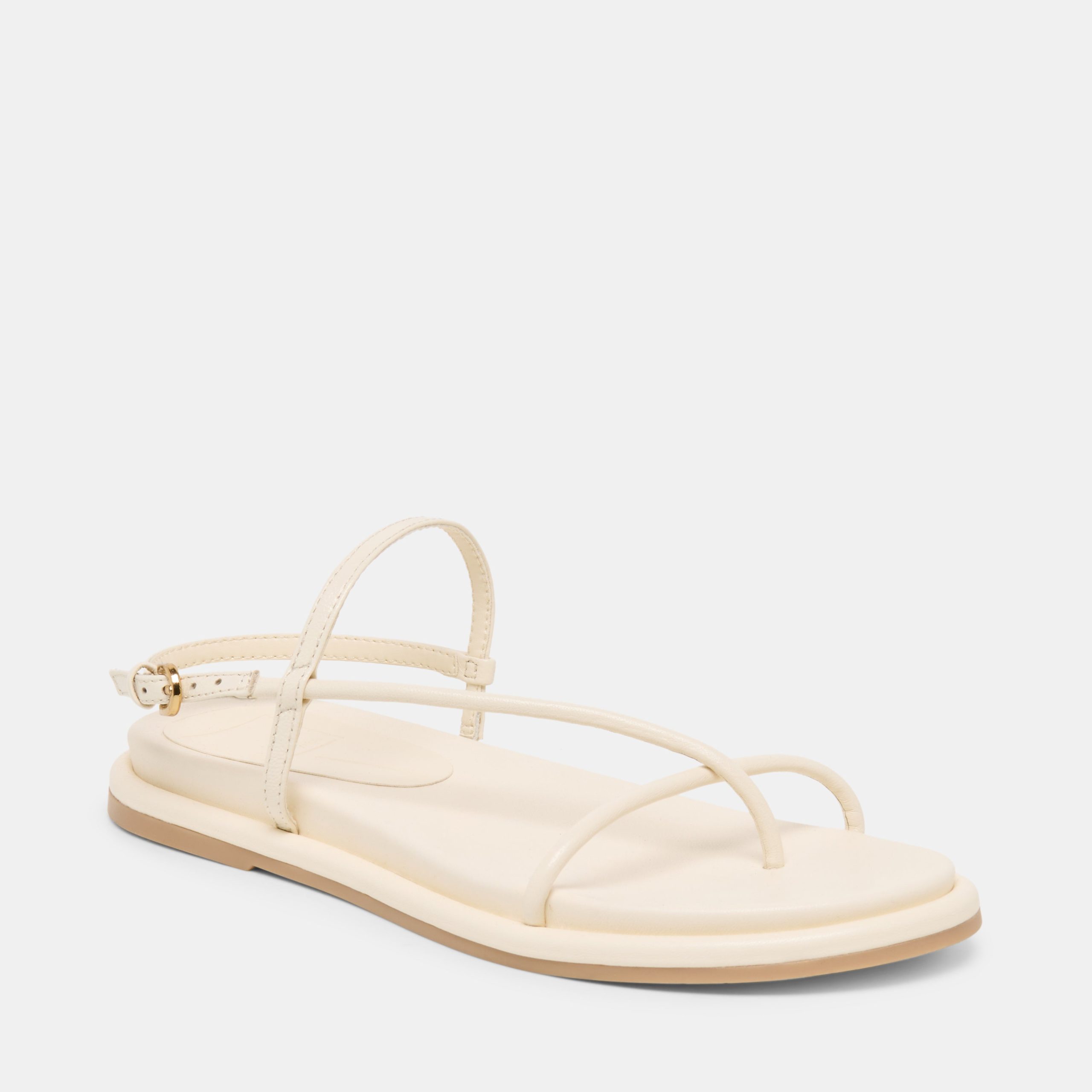 DOM SANDALS OFF WHITE LEATHER - Image 2