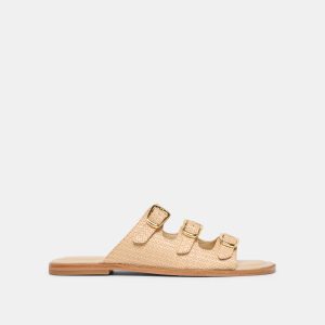 FIN SANDALS SAND RAFFIA