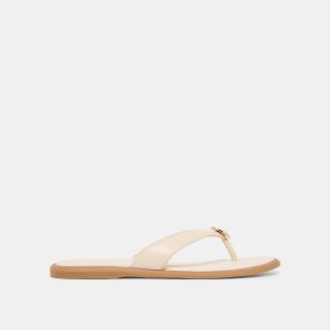 JAINA SANDALS BONE LEATHER