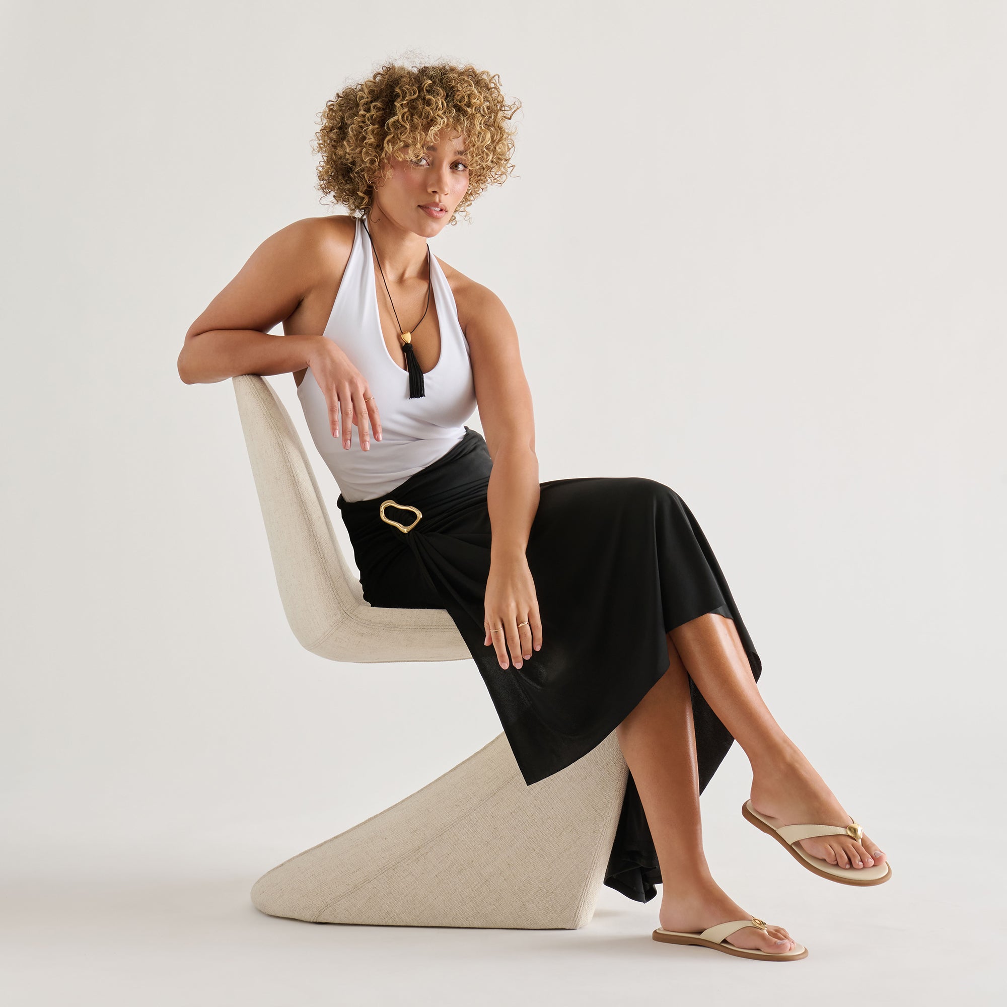 JAINA SANDALS BONE LEATHER - Image 4