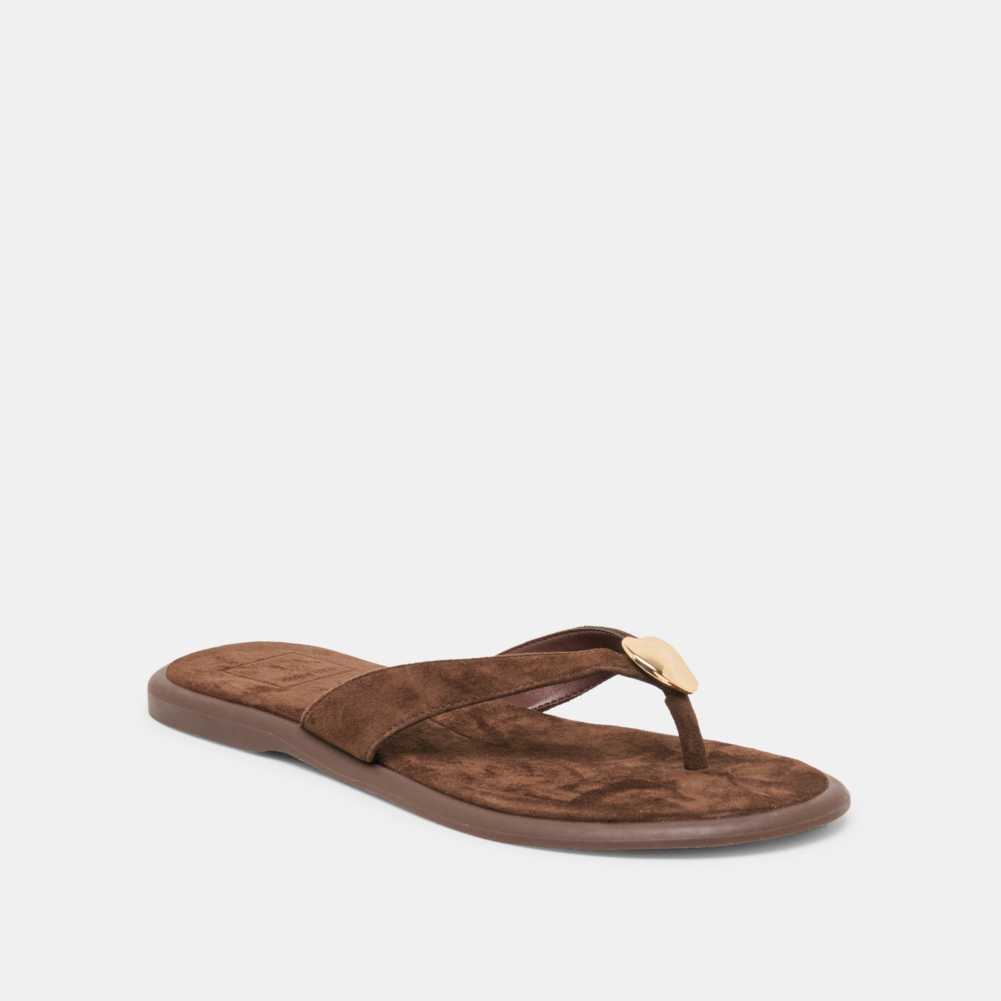 JAINA SANDALS DK BROWN SUEDE - Image 2