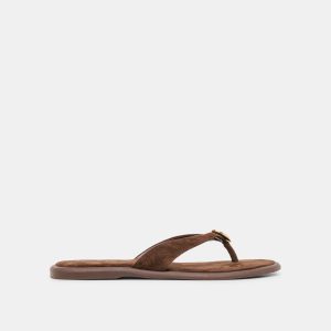JAINA SANDALS DK BROWN SUEDE